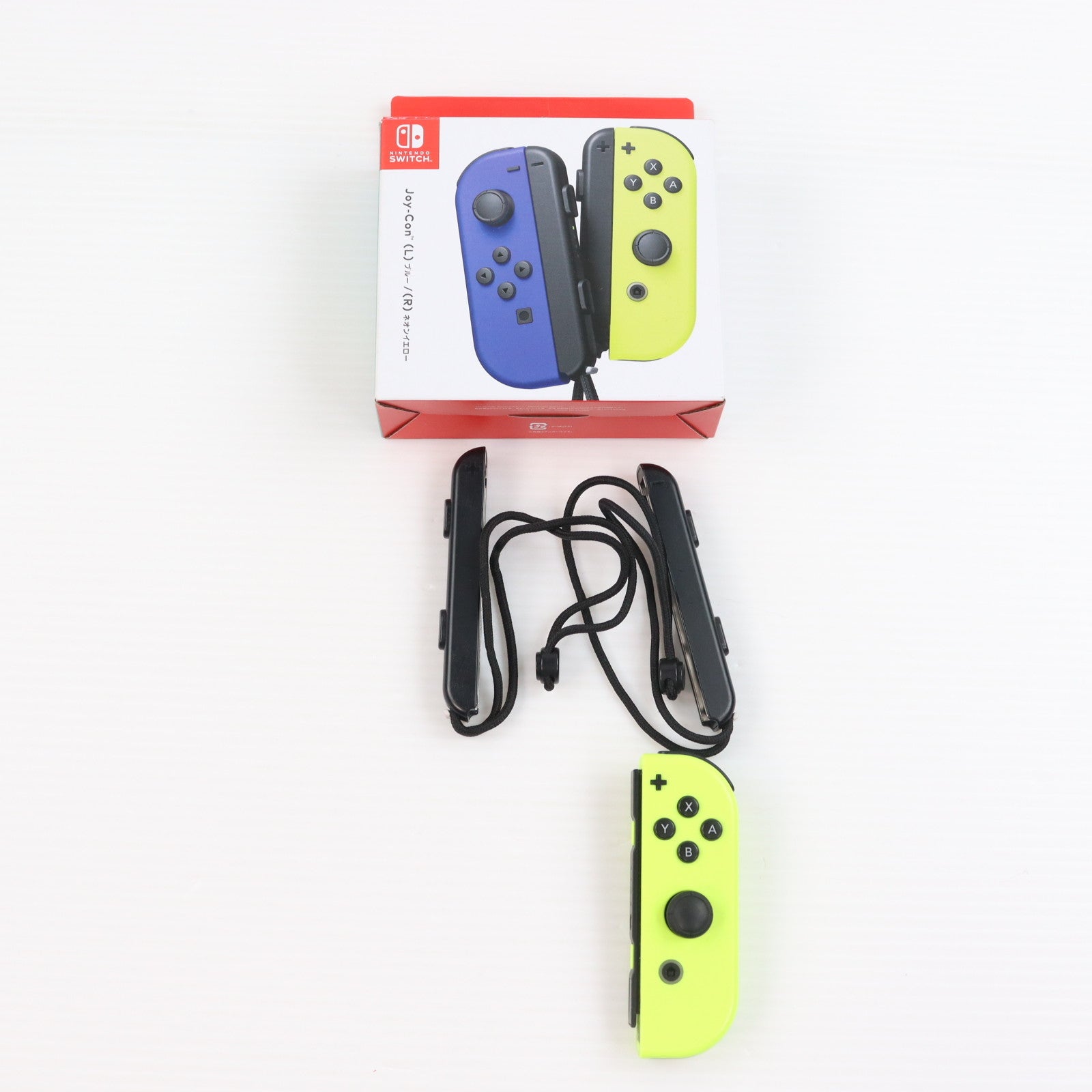 【中古即納】[ACC][Switch] Joy-Con(L) ブルー/(R) ネオンイエロー(ジョイコンL ブルー/R ネオンイエロー) 任天堂(HAC-A-JAPAA)(20191004)