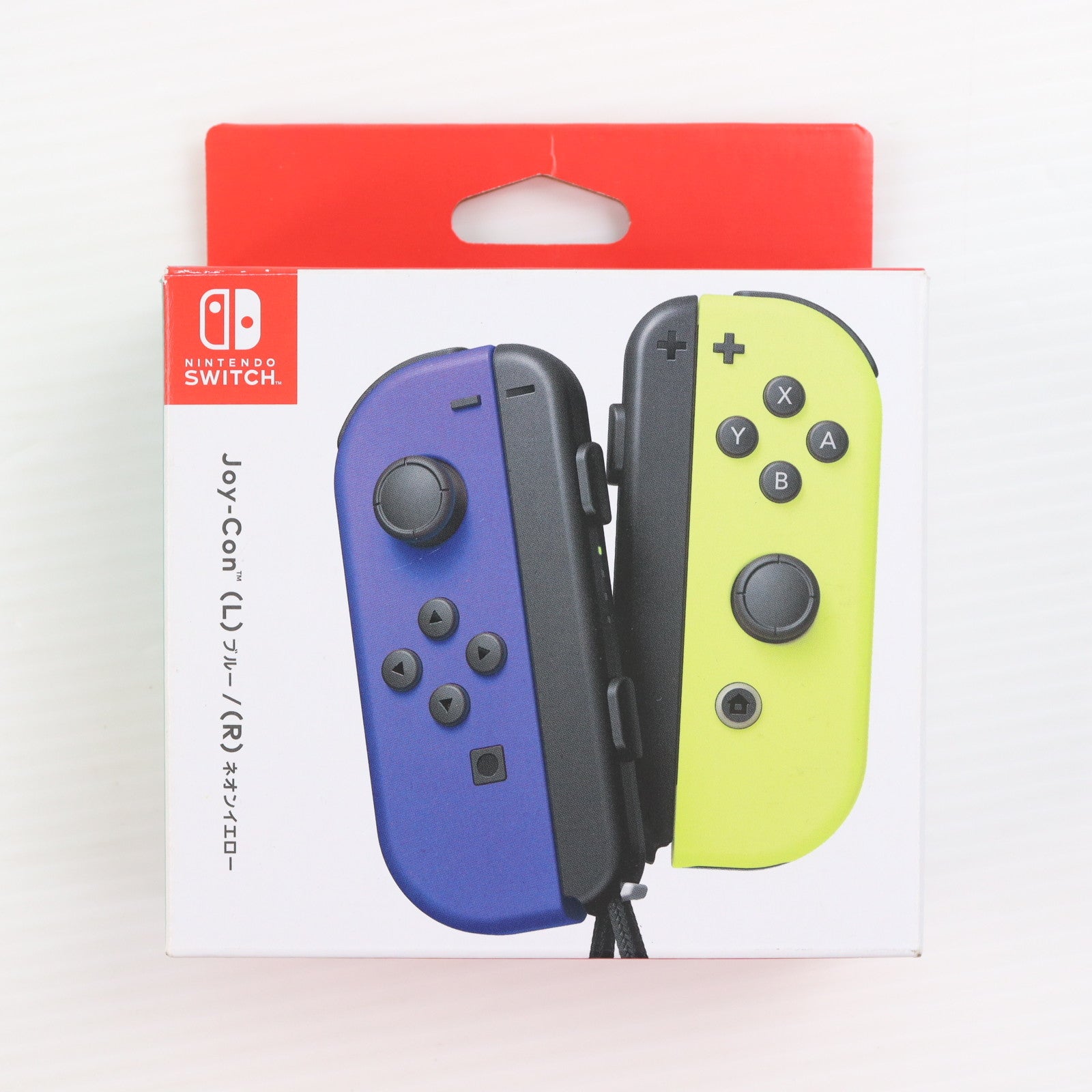 【中古即納】[ACC][Switch] Joy-Con(L) ブルー/(R) ネオンイエロー(ジョイコンL ブルー/R ネオンイエロー) 任天堂(HAC-A-JAPAA)(20191004)