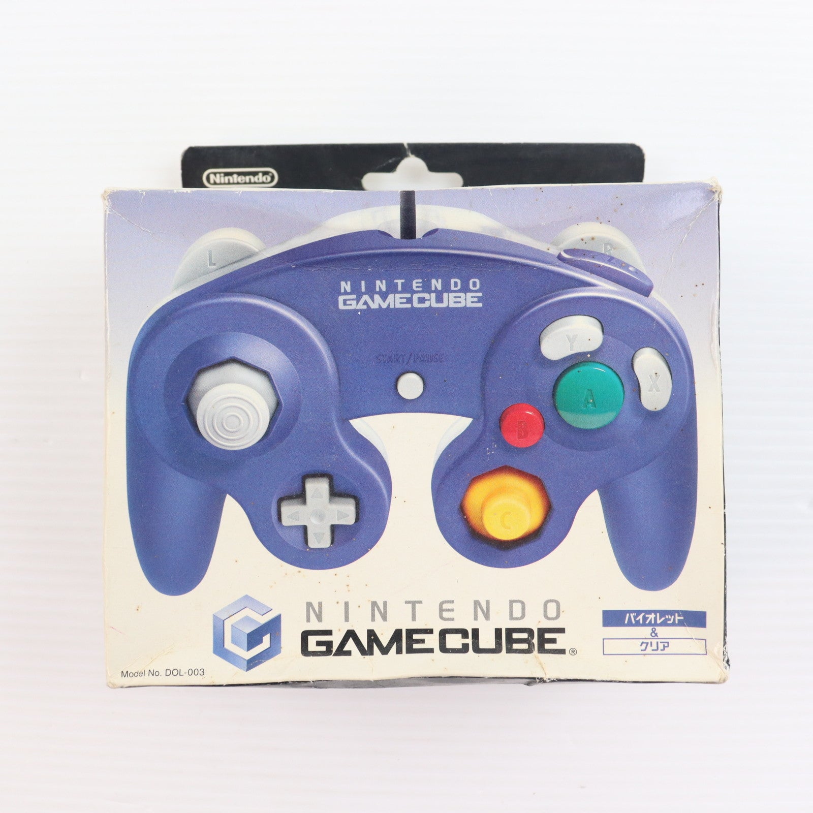 【中古即納】[ACC][GC] ニンテンドー ゲームキューブ コントローラ バイオレット&クリア 任天堂(DOL-003)(20011121)
