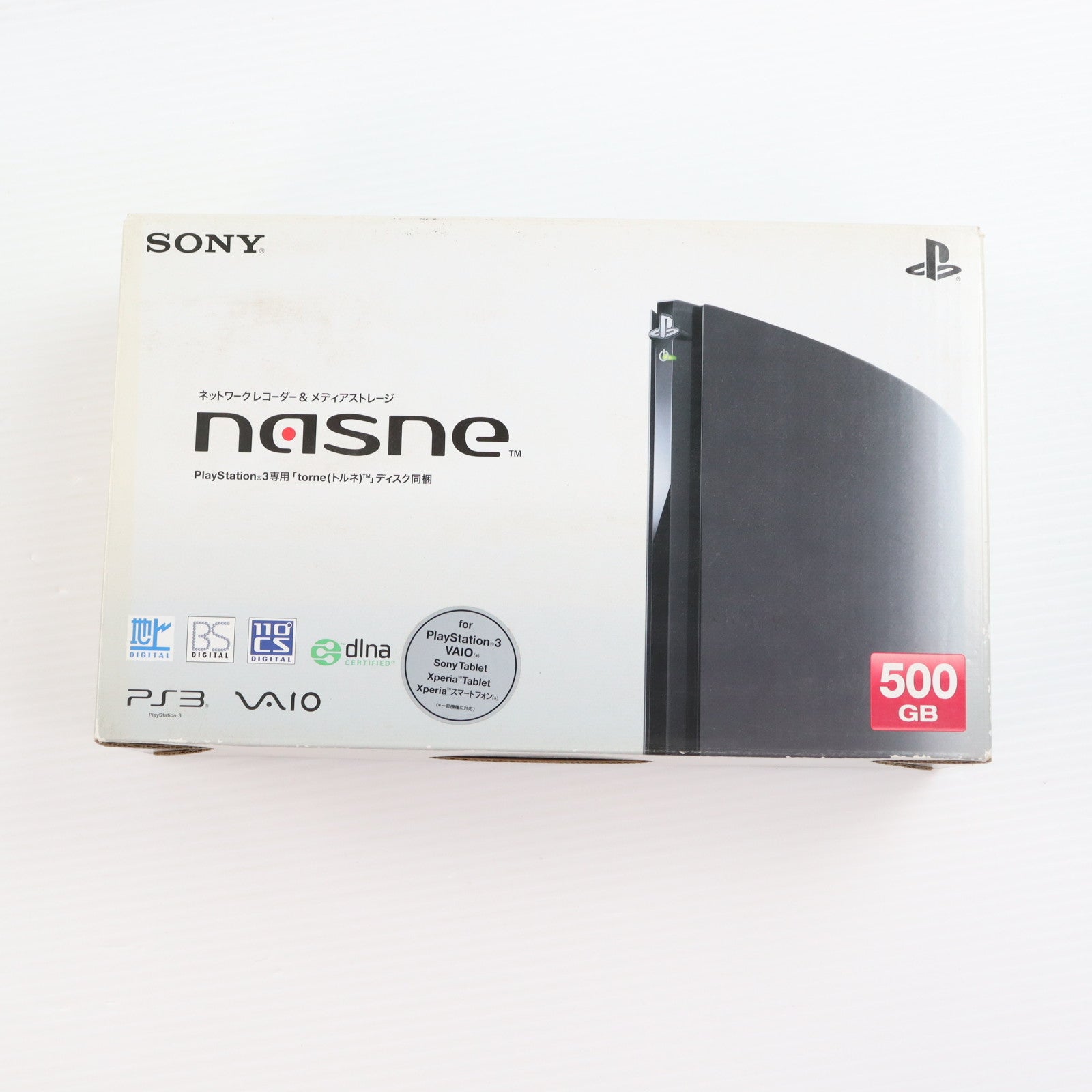 【中古即納】[ACC][PS3] ネットワークレコーダー&メディアストレージ nasne(ナスネ) 500GBモデル SCE(CECH-ZNR1J)(20120830)