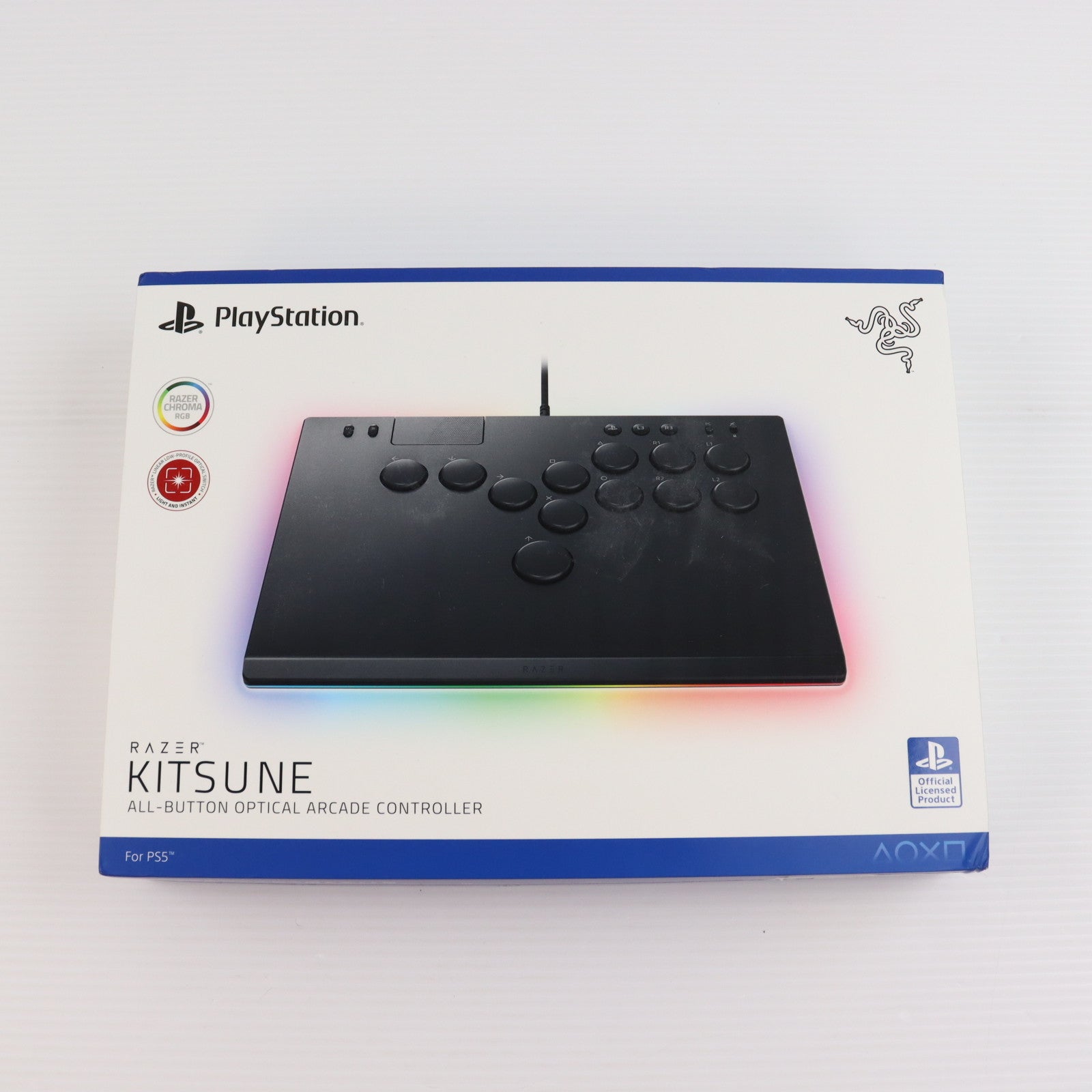 【中古即納】[ACC][PS5] Razer Kitsune(レイザーキツネ) 薄型レバーレスコントローラー ソニーライセンス商品 Razer(RZ06-05020100-R3A1)(20230929)