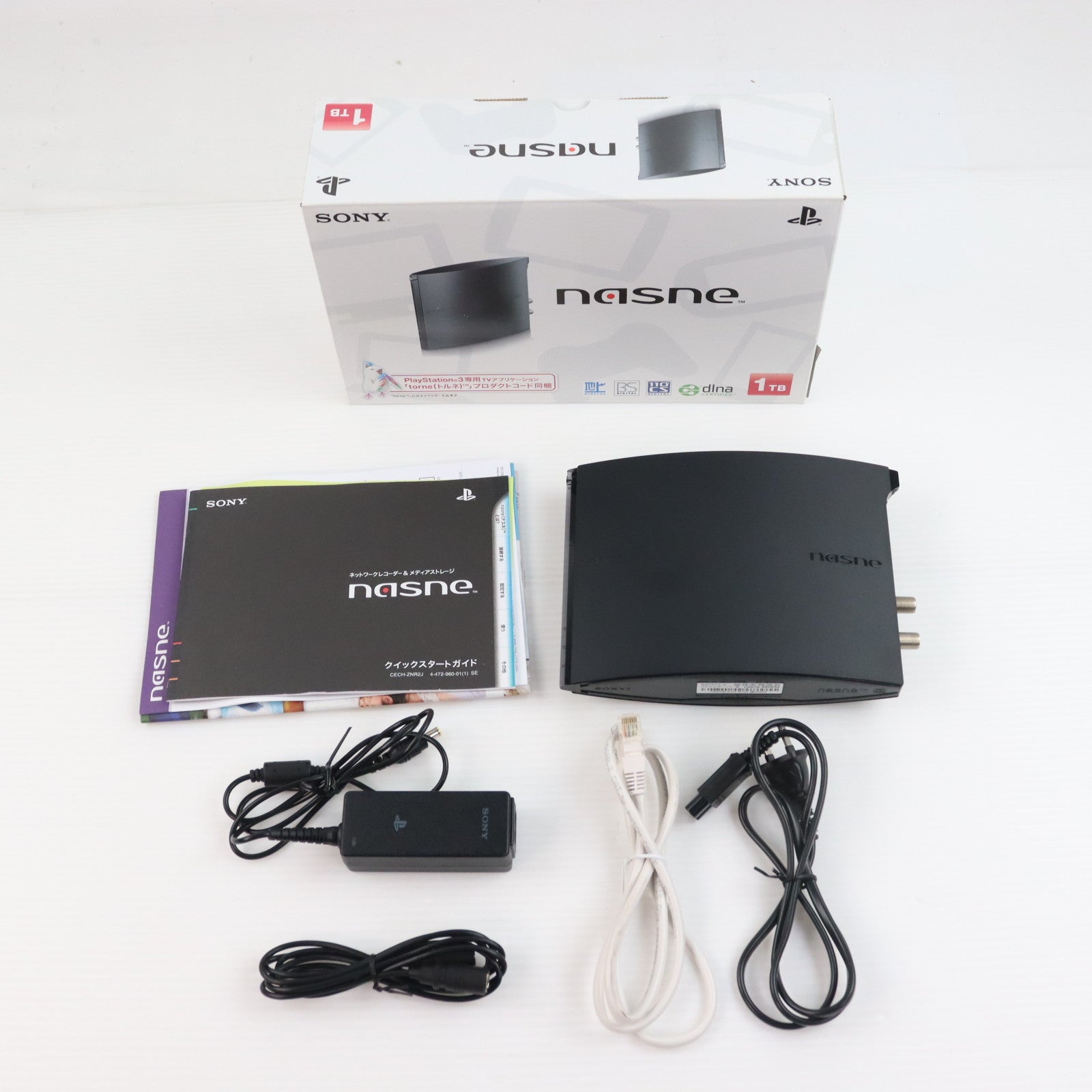 【中古即納】[ACC][PS3] ネットワークレコーダー&メディアストレージ nasne(ナスネ) 1TBモデル SCE(CECH-ZNR2J)(20131010)