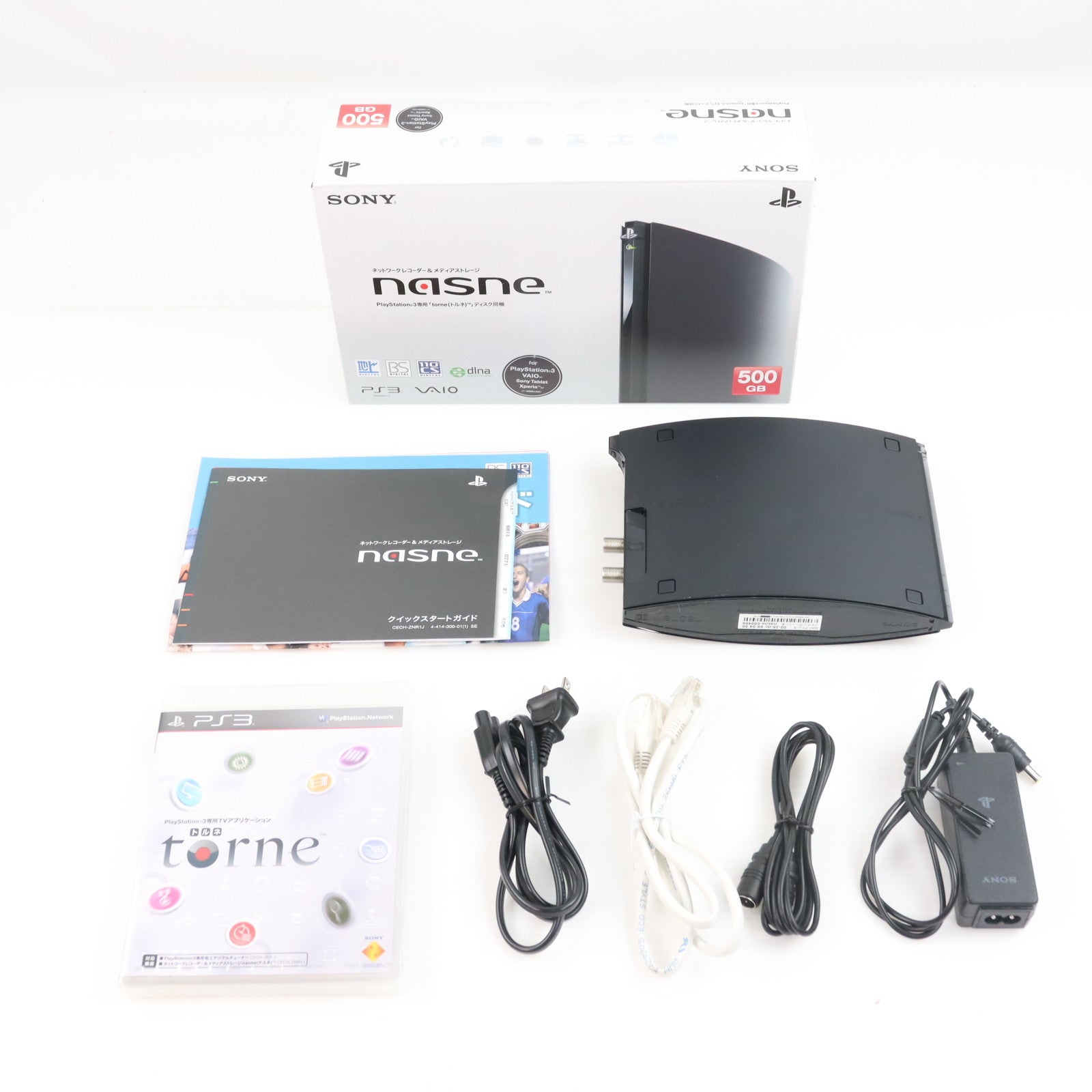 【中古即納】[ACC][PS3] ネットワークレコーダー&メディアストレージ nasne(ナスネ) 500GBモデル SCE(CECH-ZNR1J)(20120830)