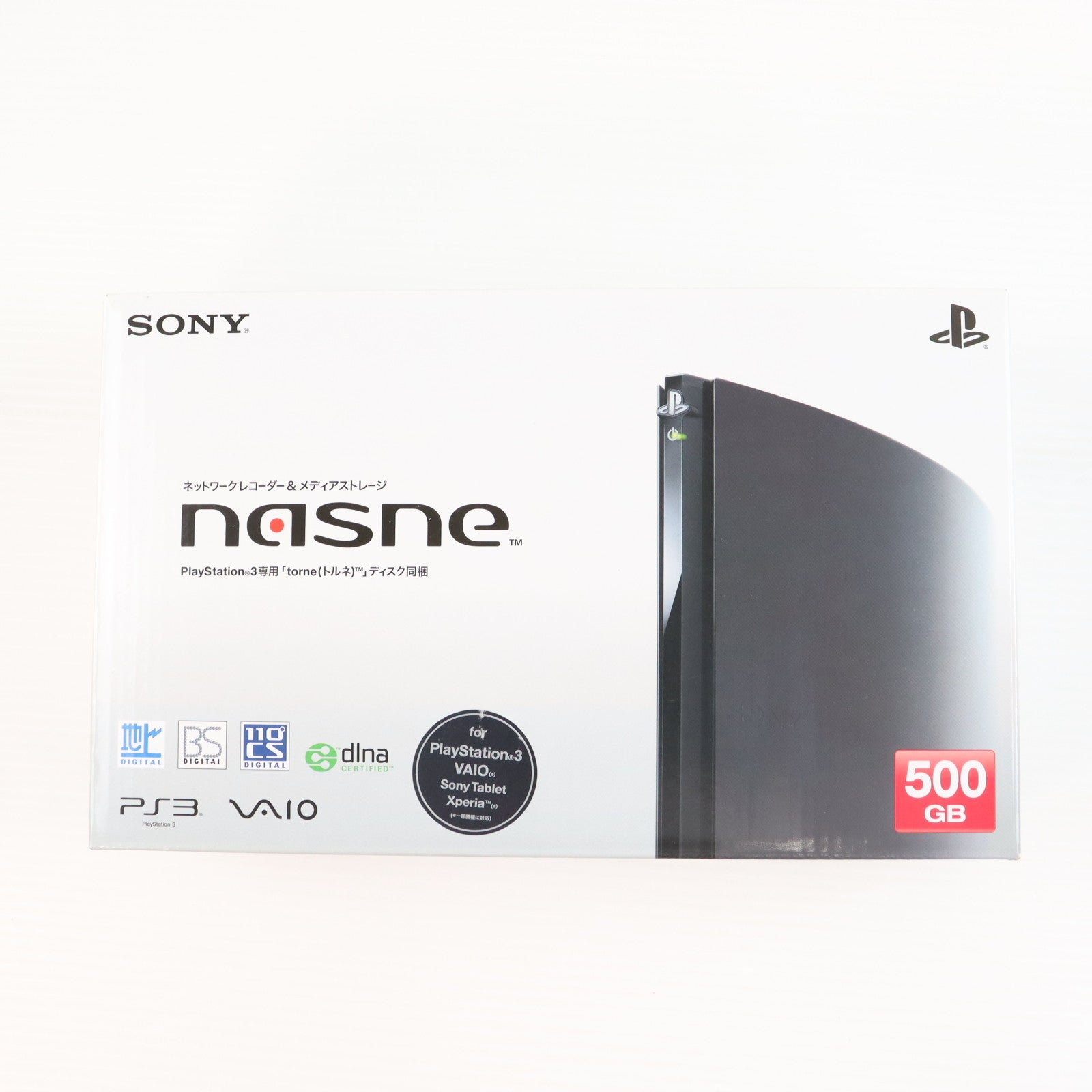 【中古即納】[ACC][PS3] ネットワークレコーダー&メディアストレージ nasne(ナスネ) 500GBモデル SCE(CECH-ZNR1J)(20120830)