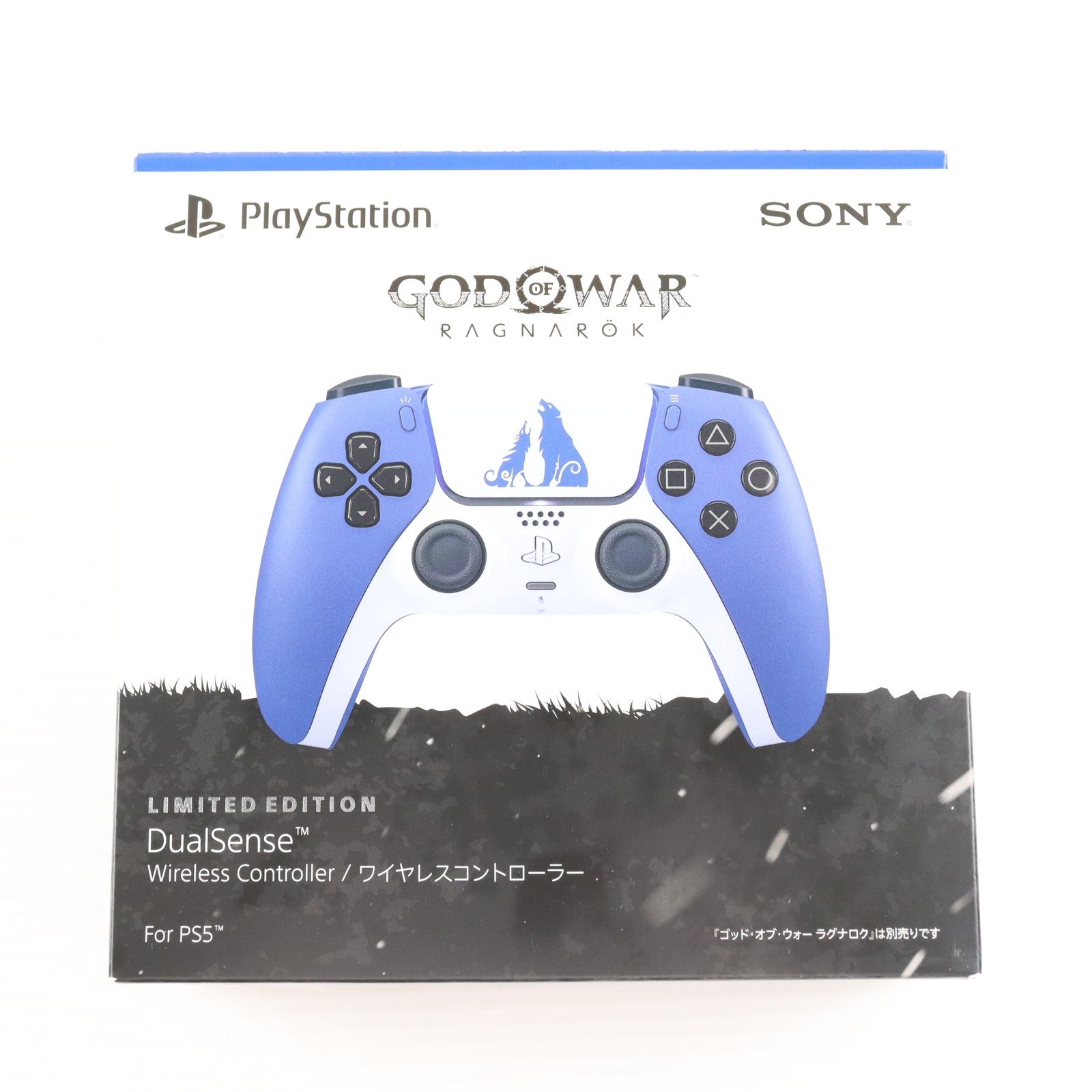 【中古即納】[ACC][PS5] DualSense&trade;(デュアルセンス) ワイヤレスコントローラー 『ゴッド・オブ・ウォー ラグナロク』 リミテッドエディション SIE(CFI-ZCT1JZ1)(20221109)
