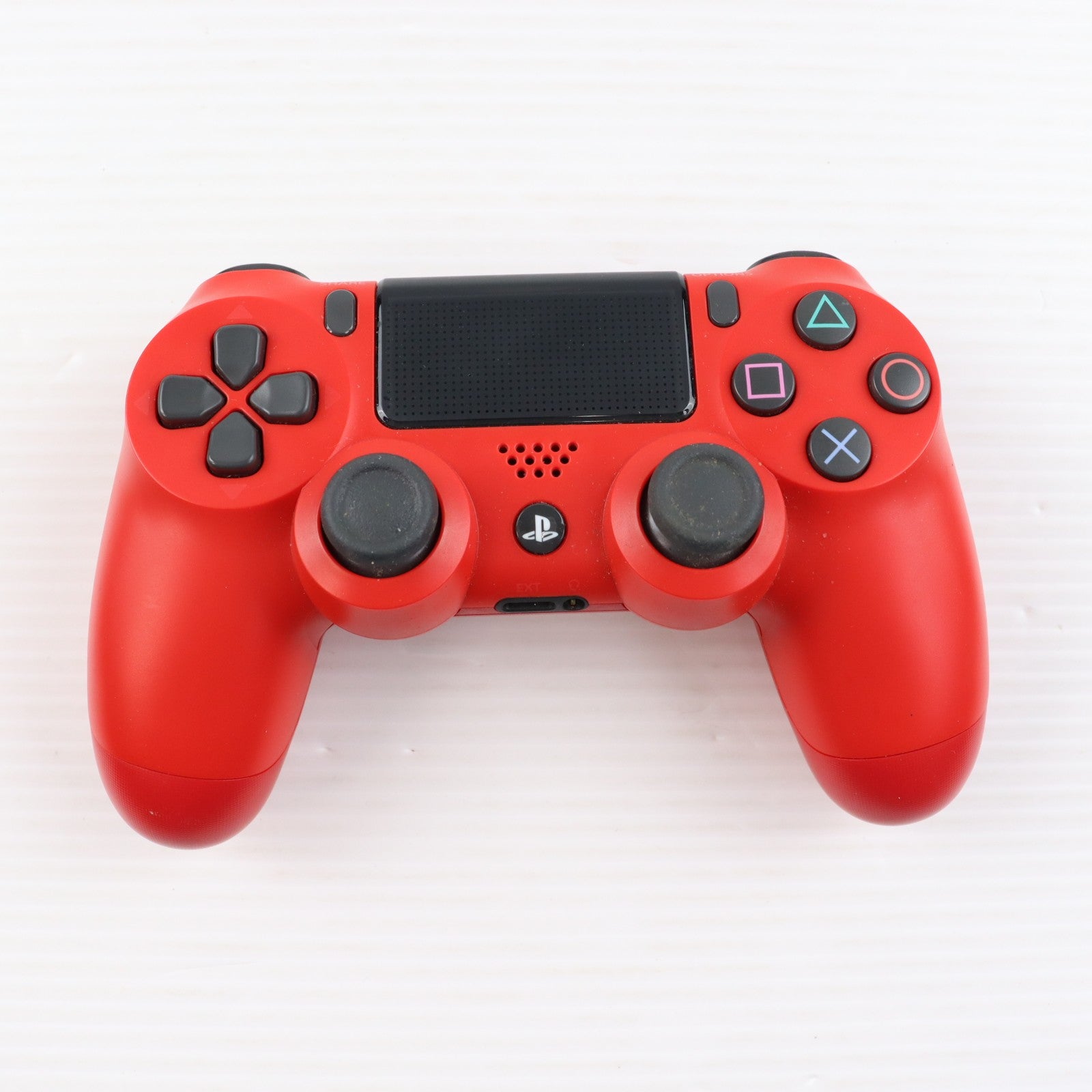 【中古即納】[ACC][PS4] ワイヤレスコントローラー DUALSHOCK4(デュアルショック4) マグマ・レッド SIE(CUH-ZCT2J11)(20161110)