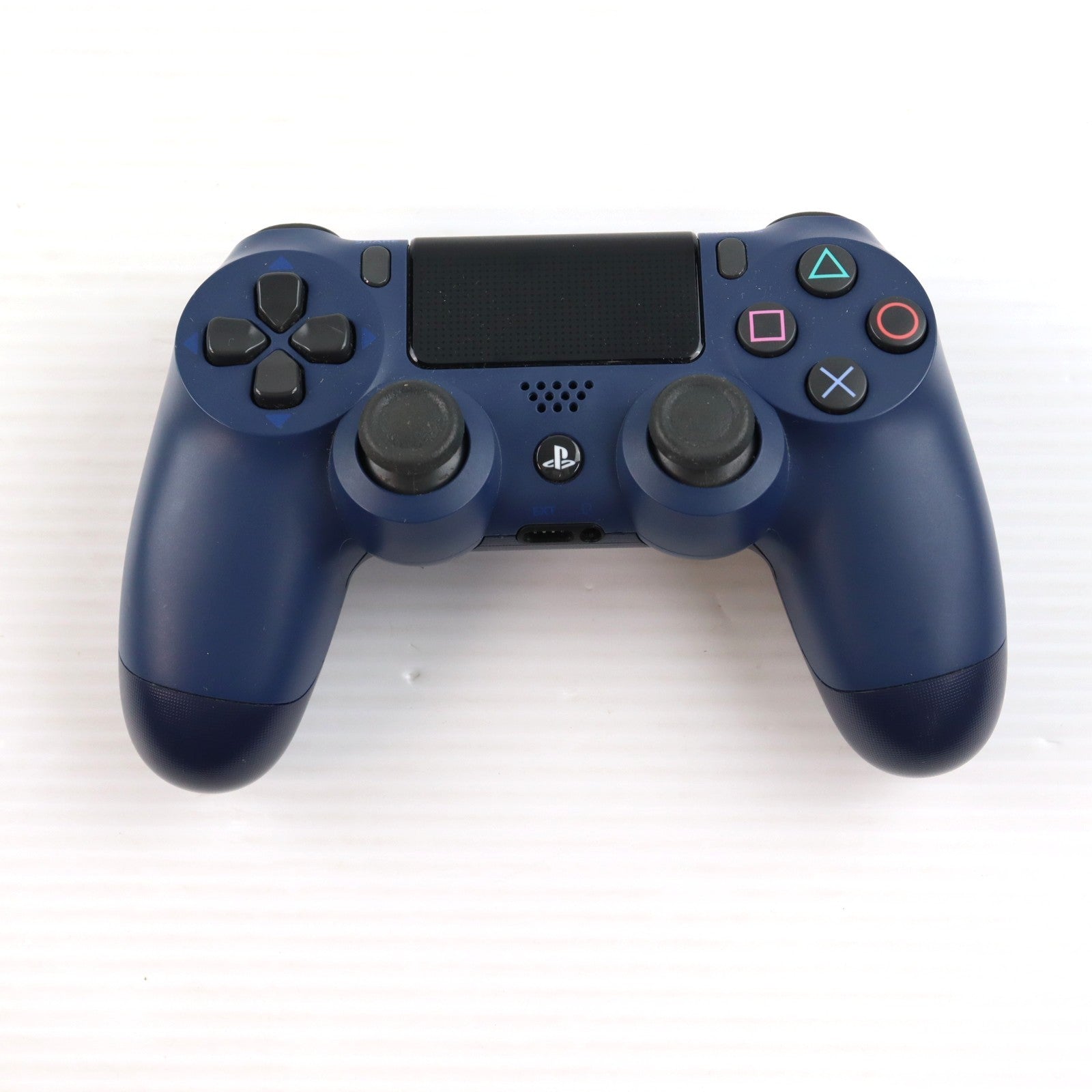 【中古即納】[ACC][PS4] ワイヤレスコントローラー DUALSHOCK4(デュアルショック4) ミッドナイト・ブルー SIE(CUH-ZCT2J22)(20171103)