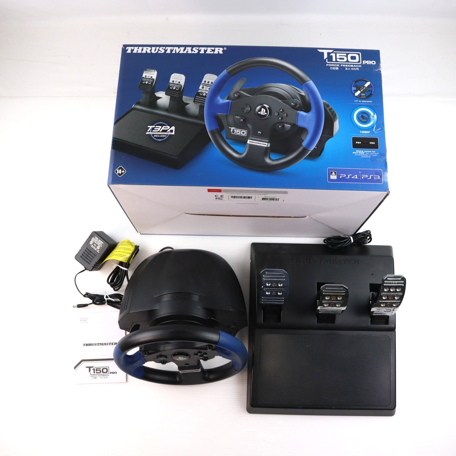 【中古即納】[ACC][PS4] T150 Force Feedback Racing Wheel(フォースフィードバックレーシングホイール) for PlayStation4/PlayStation3 MSY(20151225)