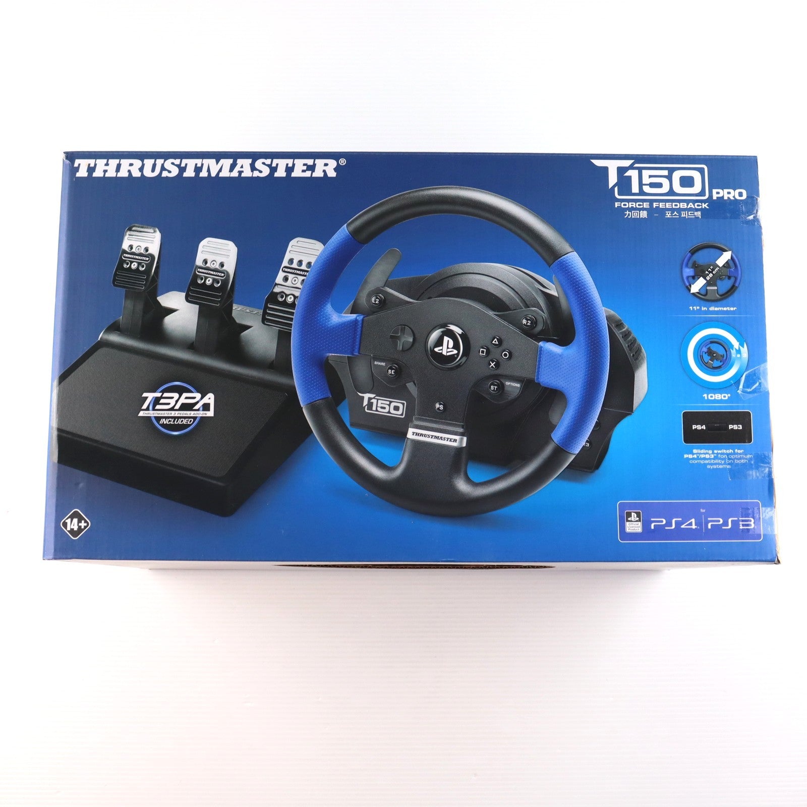 【中古即納】[ACC][PS4] T150 Force Feedback Racing Wheel(フォースフィードバックレーシングホイール) for PlayStation4/PlayStation3 MSY(20151225)