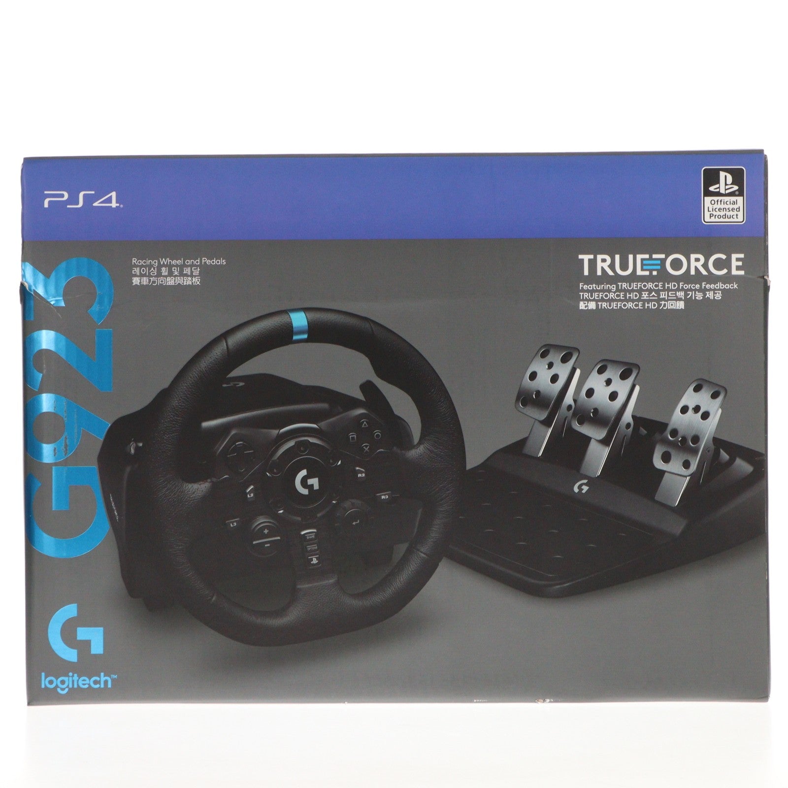 【中古即納】[ACC][PS4] G923 Racing Wheel & Pedal(G923 レーシングホイール&ペダル) Logicool(ロジクール)(G923)(20200917)