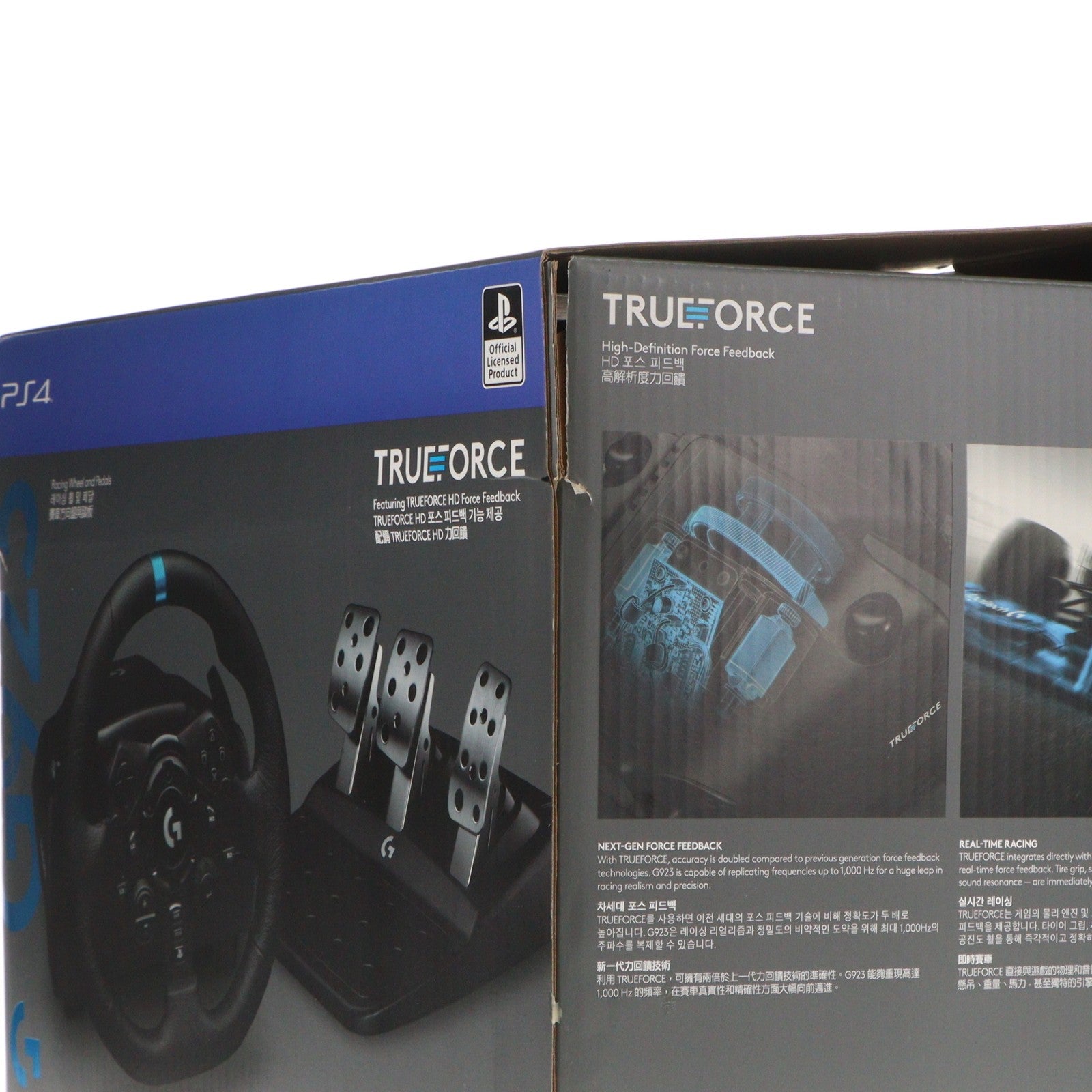 【中古即納】[ACC][PS4] G923 Racing Wheel & Pedal(G923 レーシングホイール&ペダル) Logicool(ロジクール)(G923)(20200917)