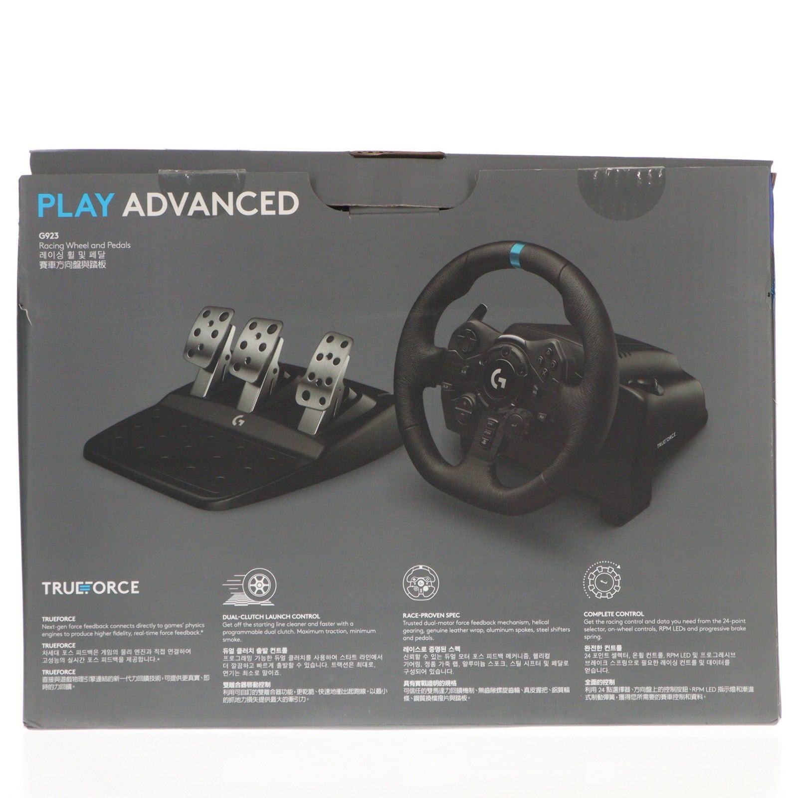 【中古即納】[ACC][PS4] G923 Racing Wheel & Pedal(G923 レーシングホイール&ペダル) Logicool(ロジクール)(G923)(20200917)