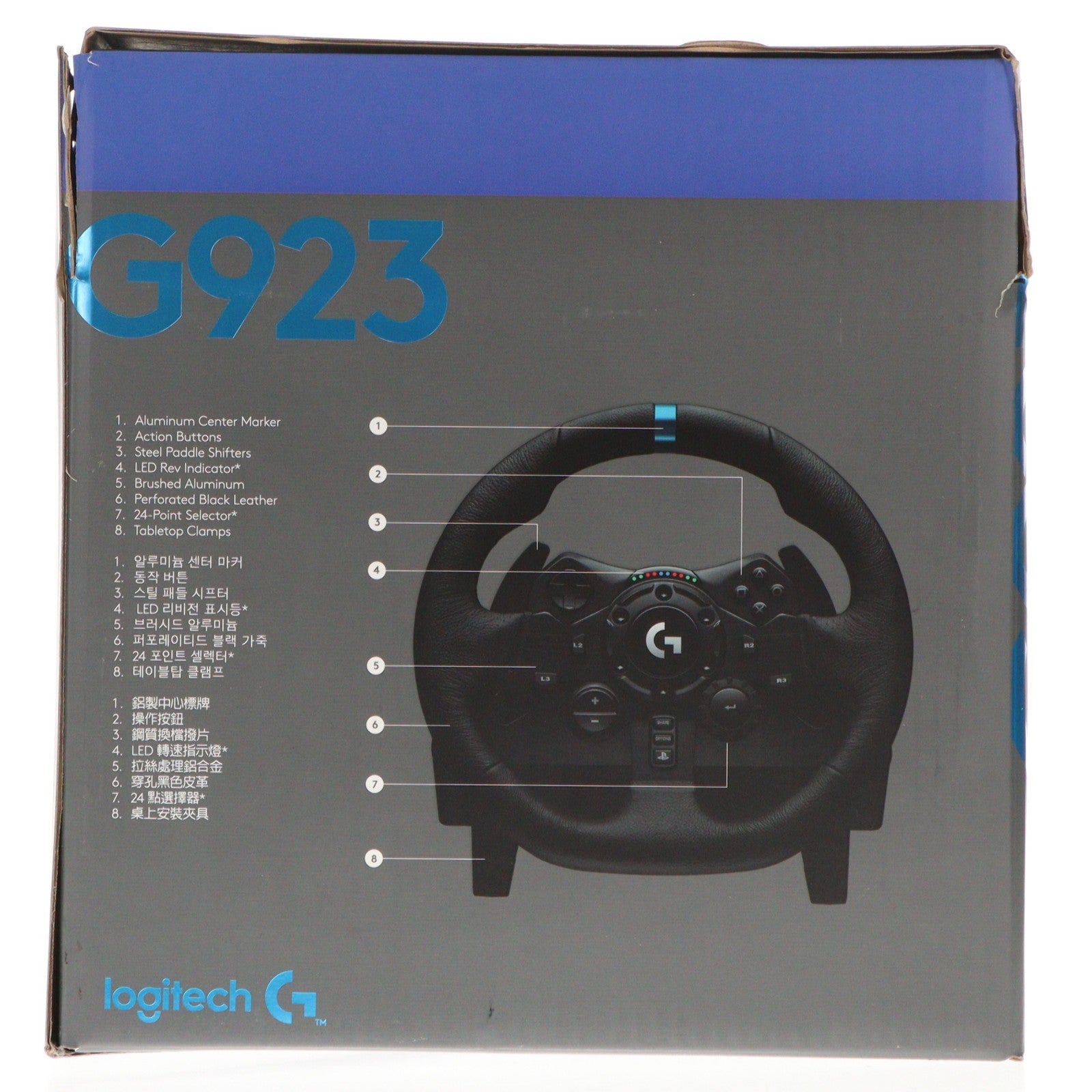 【中古即納】[ACC][PS4] G923 Racing Wheel & Pedal(G923 レーシングホイール&ペダル) Logicool(ロジクール)(G923)(20200917)