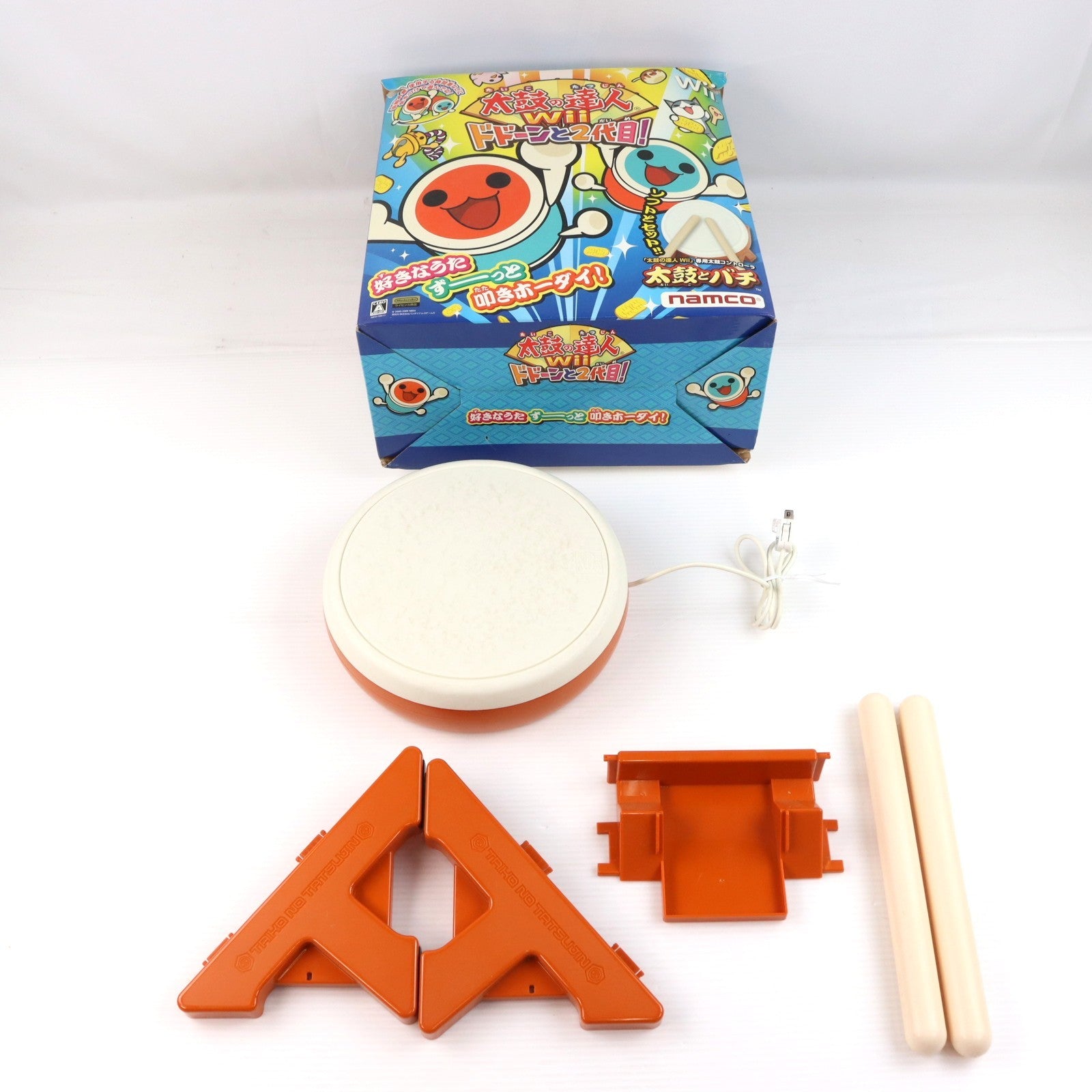 【中古即納】[ACC][Wii] 太鼓とバチ 太鼓の達人Wii/Wii U専用太鼓コントローラ バンダイナムコエンターテインメント(RVL-A-TC)(20081211)