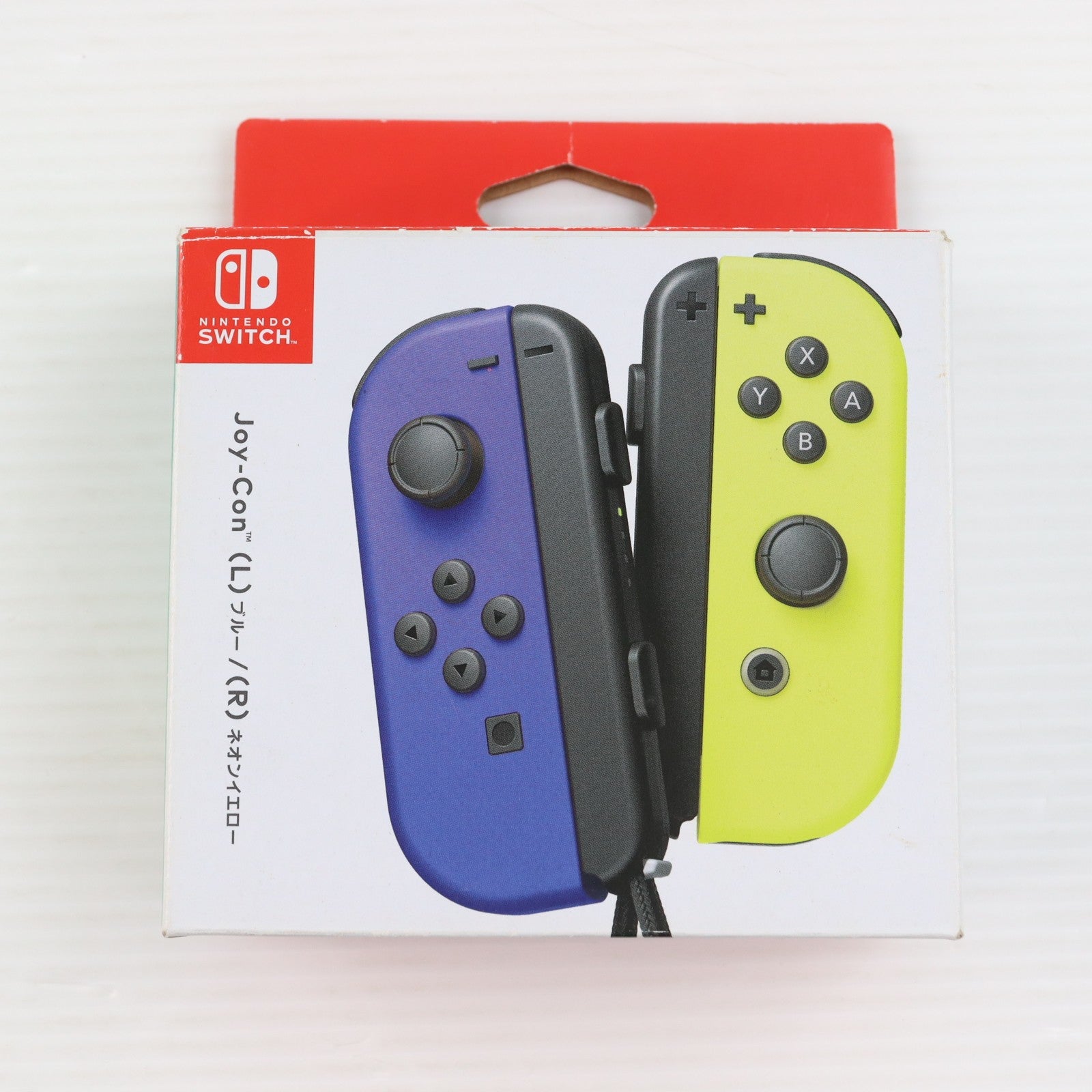 【中古即納】[ACC][Switch] Joy-Con(L) ブルー/(R) ネオンイエロー(ジョイコンL ブルー/R ネオンイエロー) 任天堂(HAC-A-JAPAA)(20191004)