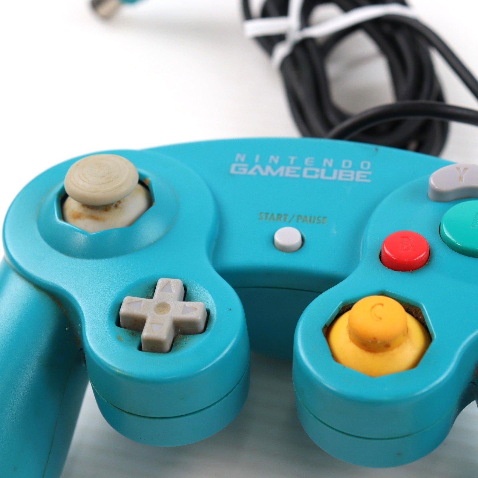 【中古即納】[ACC][GC] ニンテンドー ゲームキューブ コントローラ エメラルドブルー 任天堂(DOL-A-CEB)(20021205)