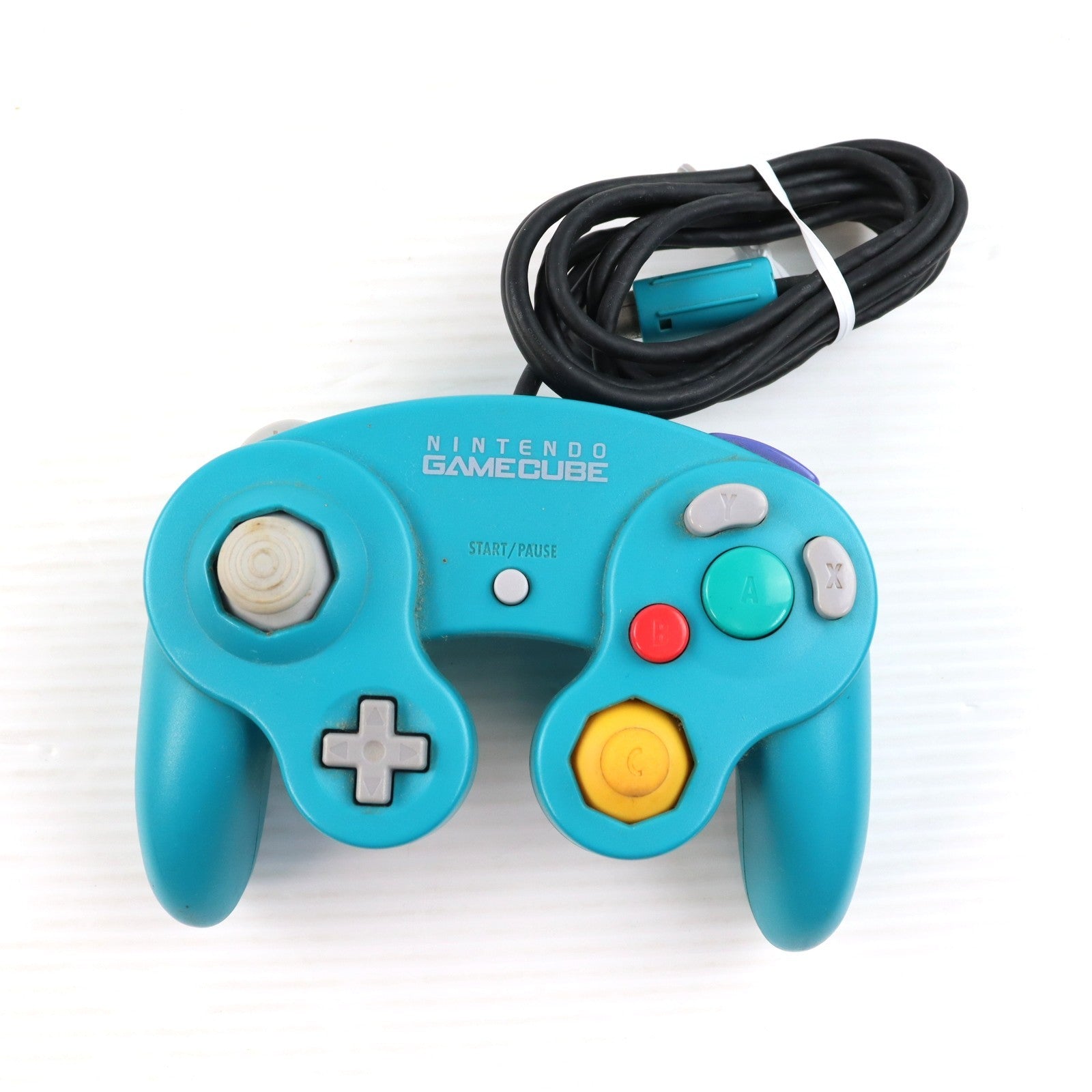 【中古即納】[ACC][GC] ニンテンドー ゲームキューブ コントローラ エメラルドブルー 任天堂(DOL-A-CEB)(20021205)