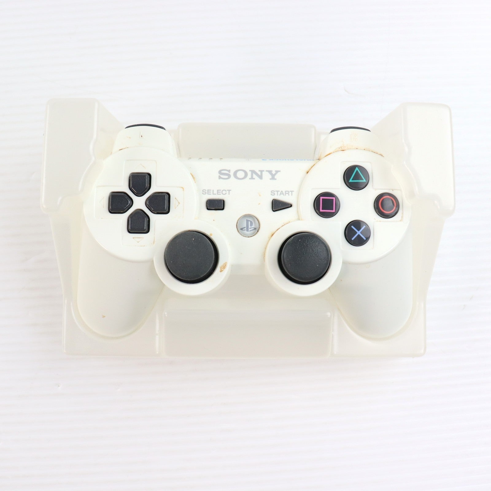 【中古即納】[ACC][PS3] ワイヤレスコントローラ DUALSHOCK3(デュアルショック3) クラシック・ホワイト SCE(CECH-ZC2JLW)(20100729)