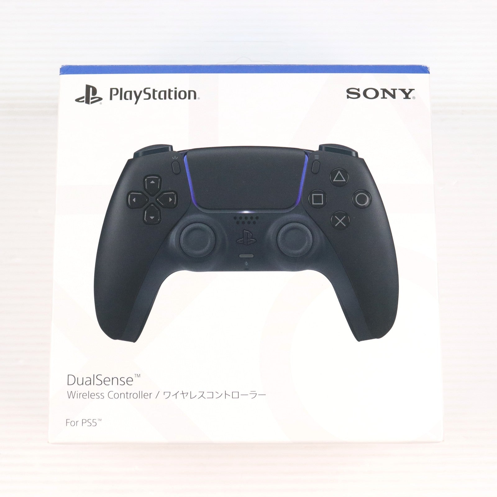 【中古即納】[ACC][PS5] DualSense(デュアルセンス) ワイヤレスコントローラー ミッドナイト ブラック SIE(CFI-ZCT1J01)(20210610)