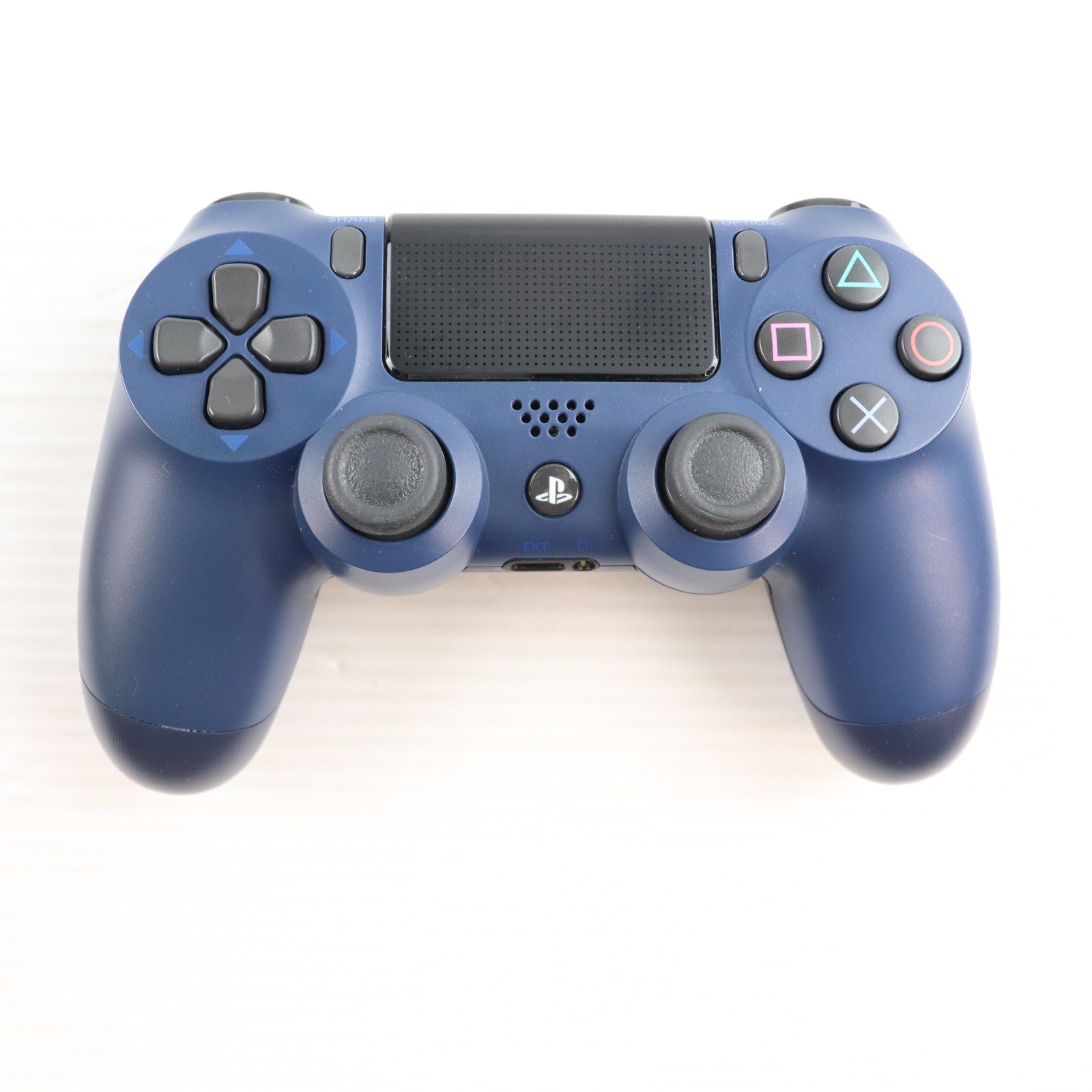 【中古即納】[ACC][PS4] ワイヤレスコントローラー DUALSHOCK4(デュアルショック4) ミッドナイト・ブルー SIE(CUH-ZCT2J22)(20171103)