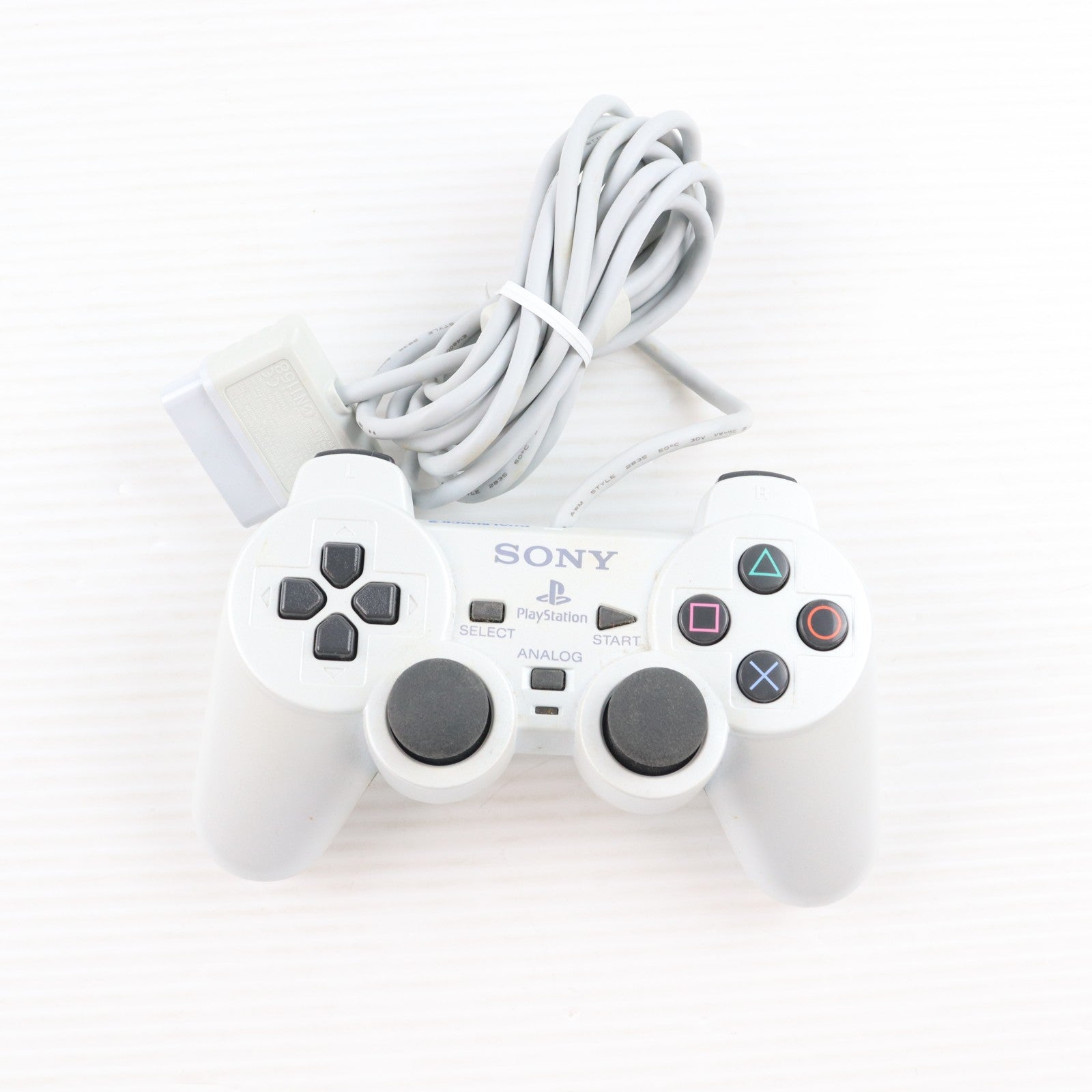 【中古即納】[ACC][PS2] アナログコントローラ デュアルショック2(DUALSHOCK2) パール・ホワイト(PS2用) SCE(SCPH-10010PW)(20040715)