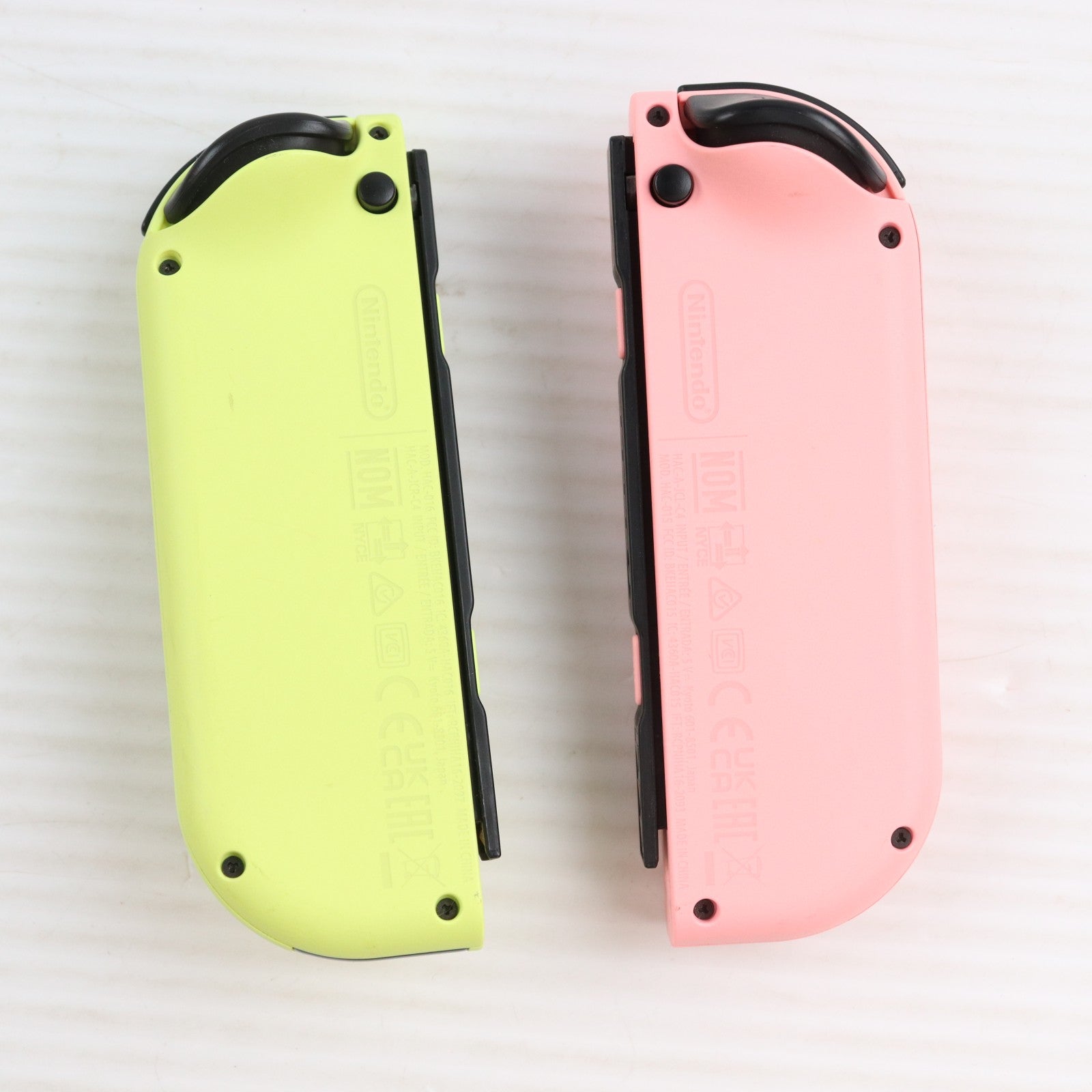 【中古即納】[ACC][Switch] Joy-Con(L) パステルピンク/(R) パステルイエロー(ジョイコンL パステルピンク/R パステルイエロー) 任天堂(HAC-A-JAVAF)(20230630)