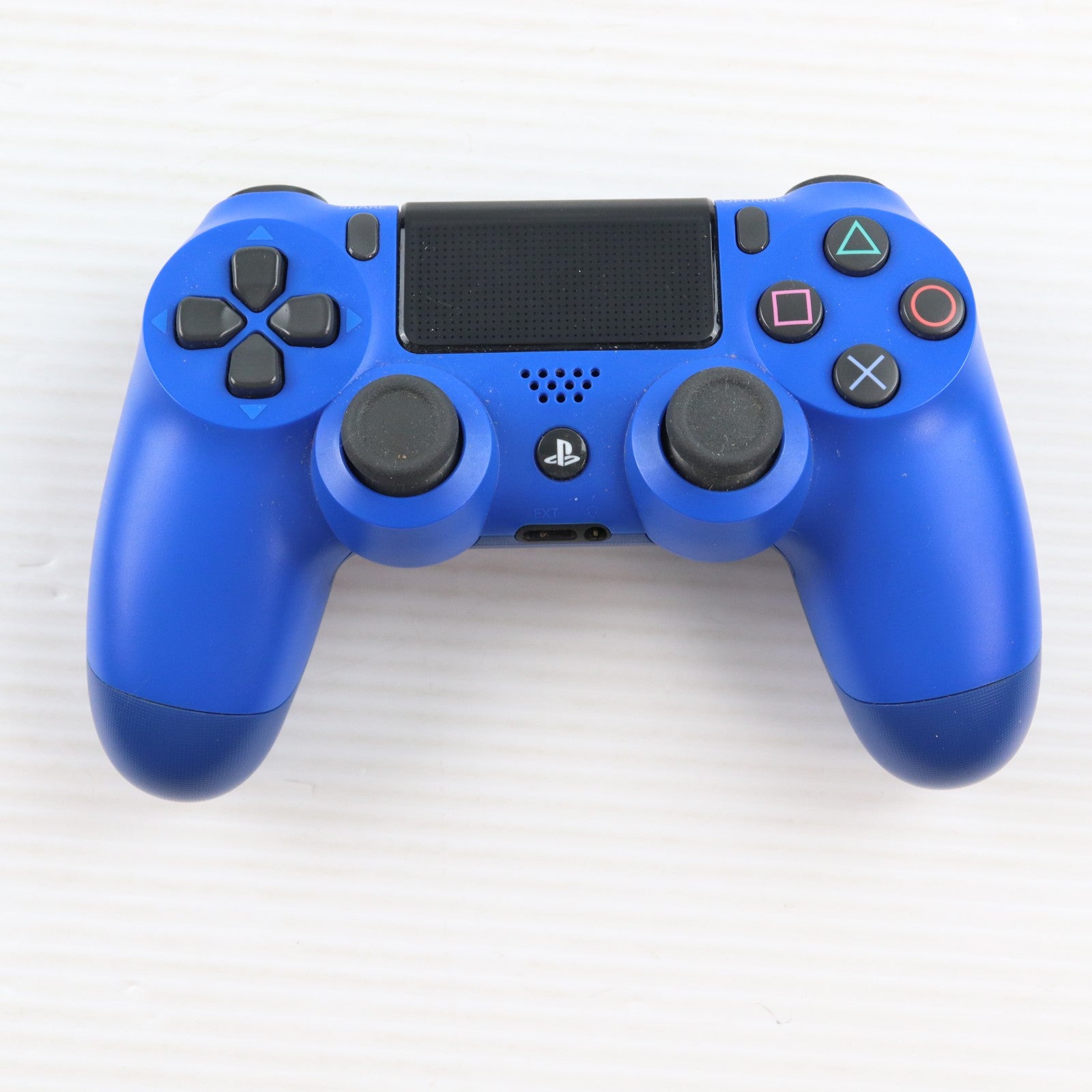 【中古即納】[ACC][PS4] ワイヤレスコントローラー DUALSHOCK4(デュアルショック4) ウェイブ・ブルー SIE(CUH-ZCT2J12)(20161110)