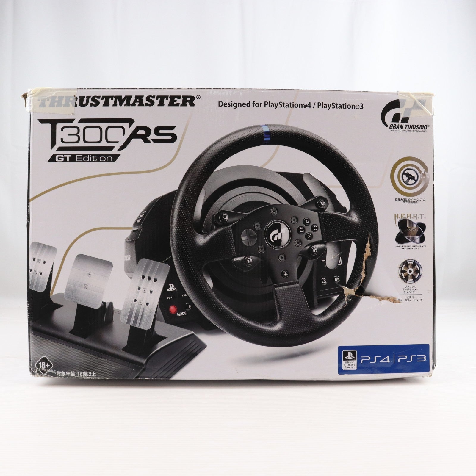 【中古即納】[ACC][PS4] THRUSTMASTER(スラストマスター) T300RS GT Edition ソニーライセンス商品 Thrustmaster(4160687)(20170127)