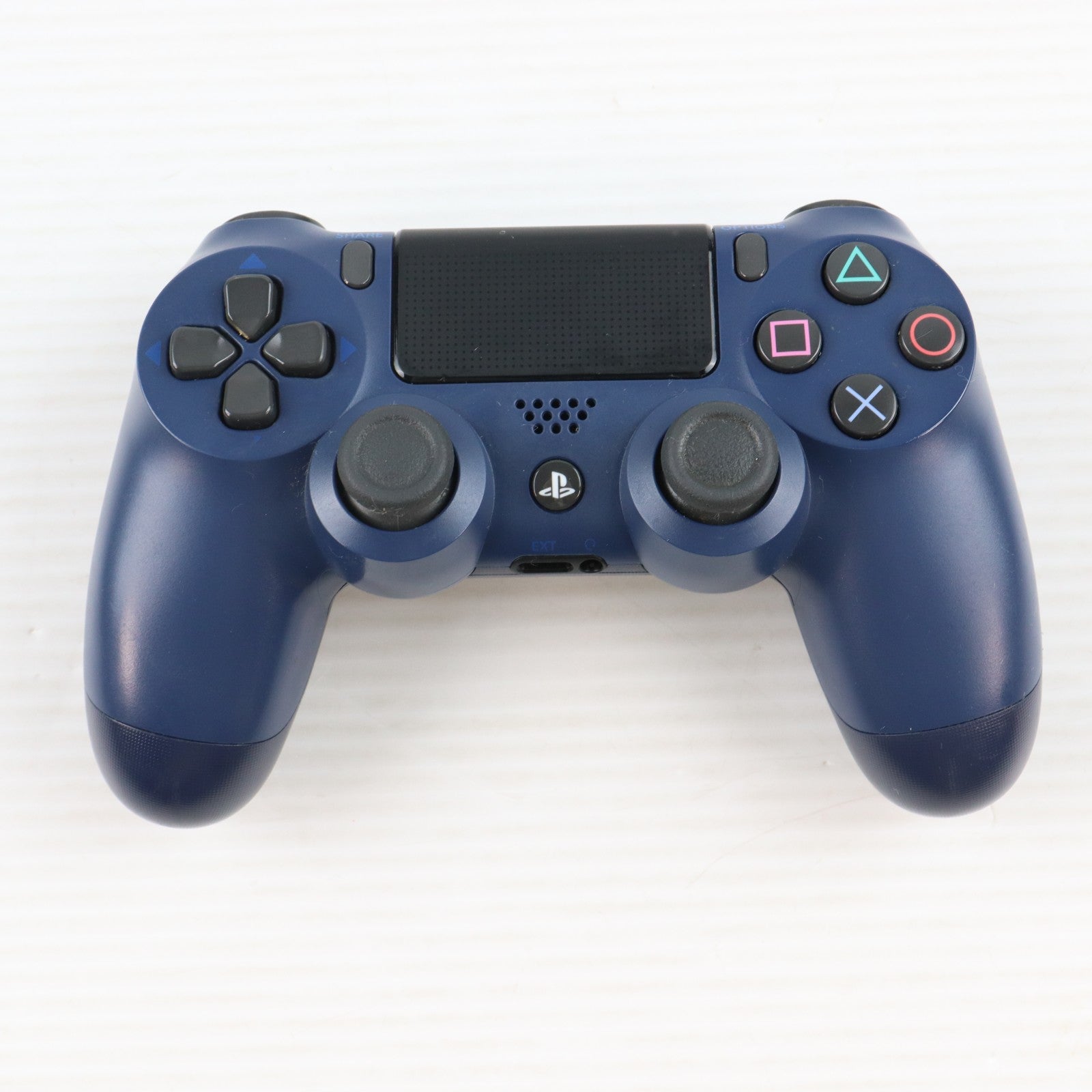 【中古即納】[ACC][PS4] ワイヤレスコントローラー DUALSHOCK4(デュアルショック4) ミッドナイト・ブルー SIE(CUH-ZCT2J22)(20171103)