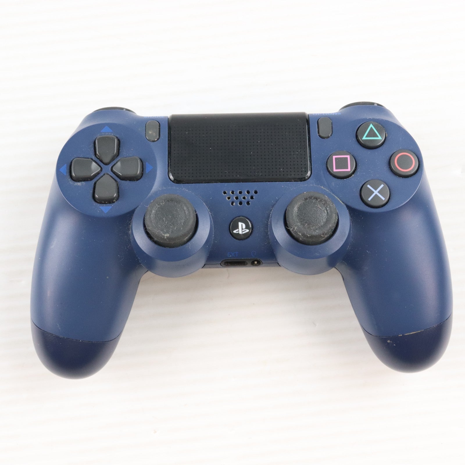 【中古即納】[ACC][PS4] ワイヤレスコントローラー DUALSHOCK4(デュアルショック4) ミッドナイト・ブルー SIE(CUH-ZCT2J22)(20171103)