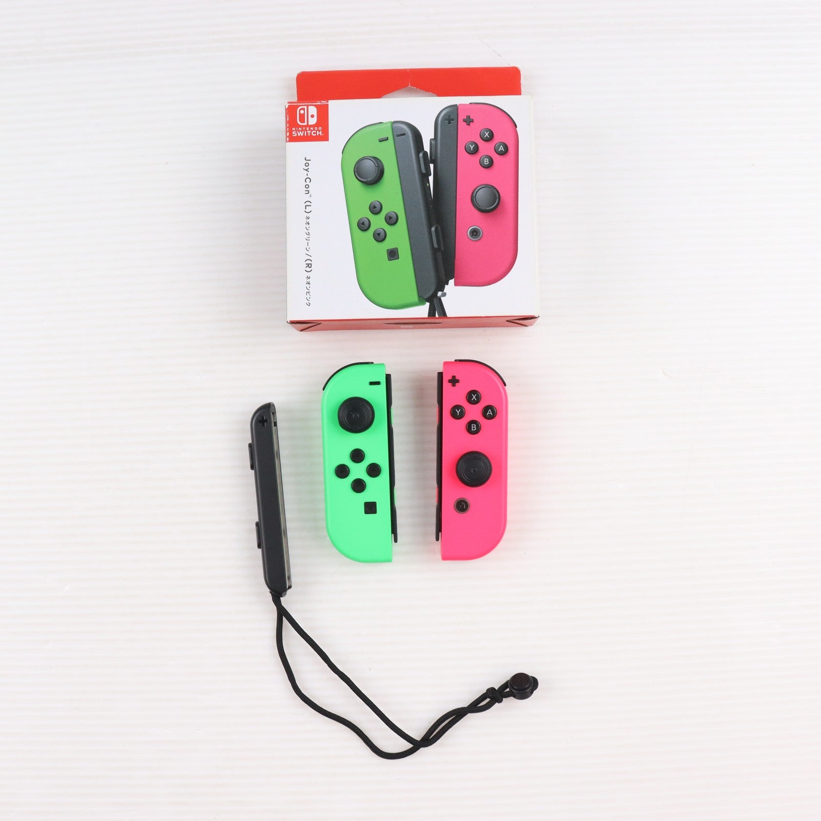 【中古即納】[ACC][Switch] Joy-Con(L) ネオングリーン/(R) ネオンピンク(ジョイコンL ネオングリーン/R ネオンピンク) 任天堂(HAC-A-JAFAA)(20170721)