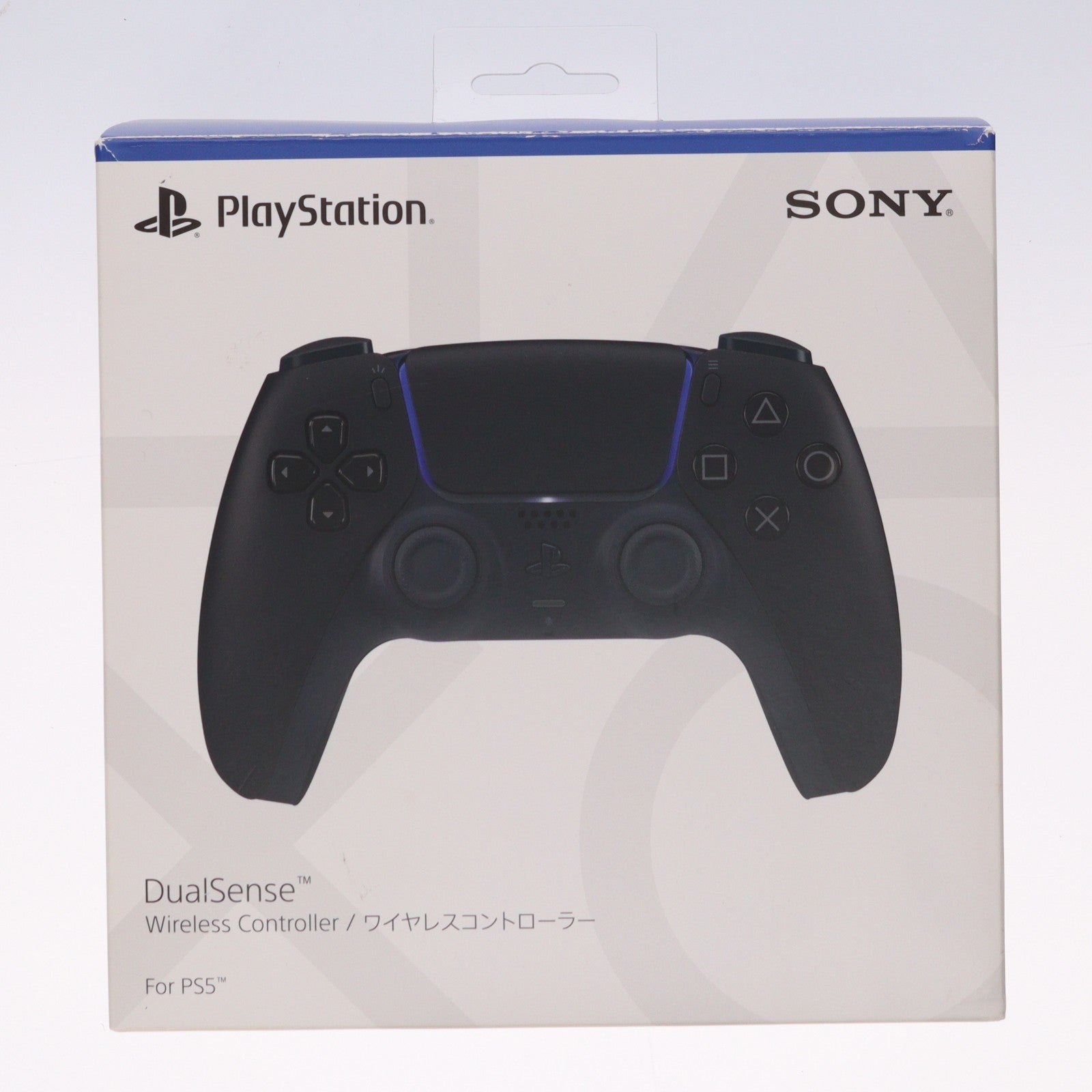 【中古即納】[ACC][PS5] DualSense(デュアルセンス) ワイヤレスコントローラー ミッドナイト ブラック SIE(CFI-ZCT1J01)(20210610)