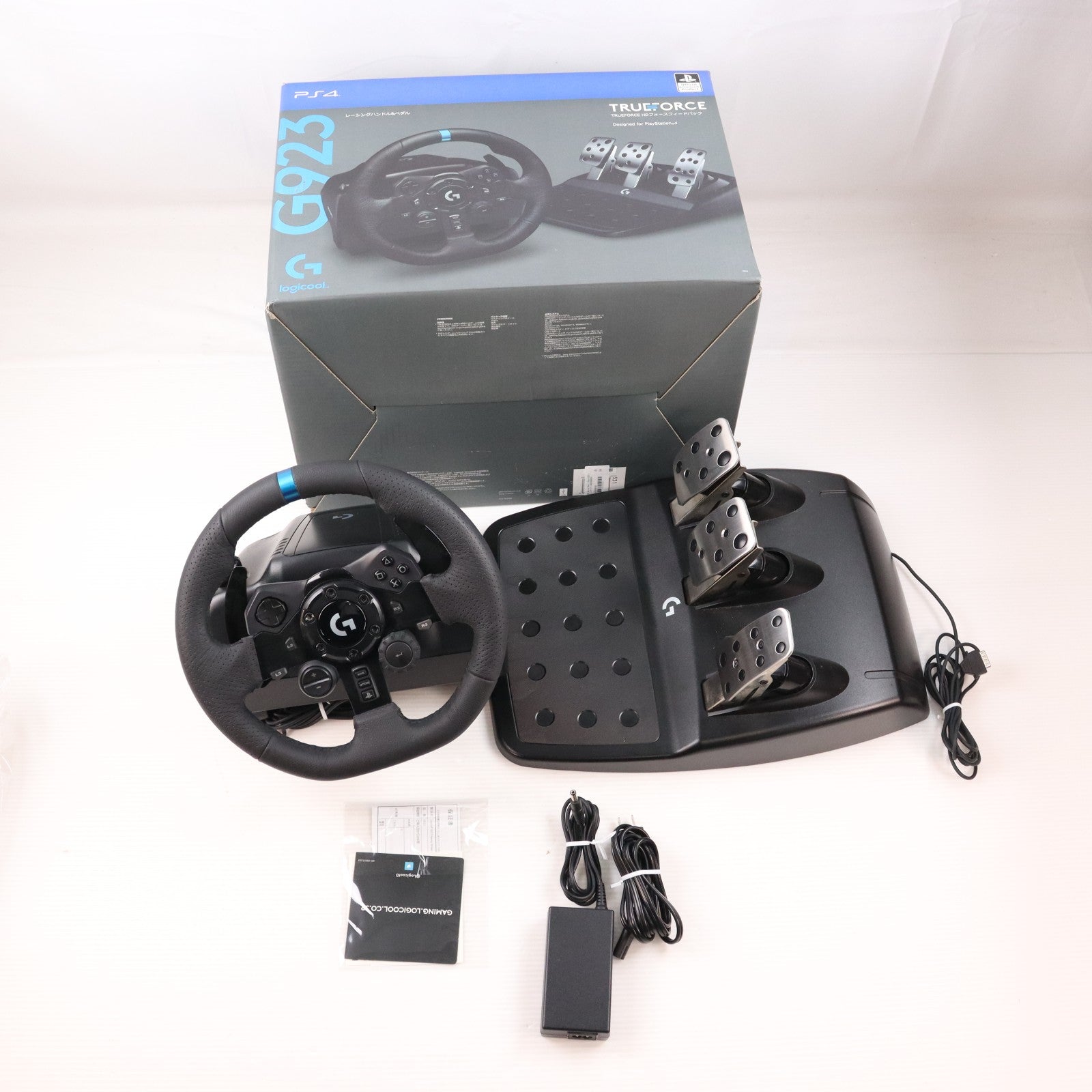 【中古即納】[ACC][PS4] G923 Racing Wheel & Pedal(G923 レーシングホイール&ペダル) Logicool(ロジクール)(G923)(20200917)