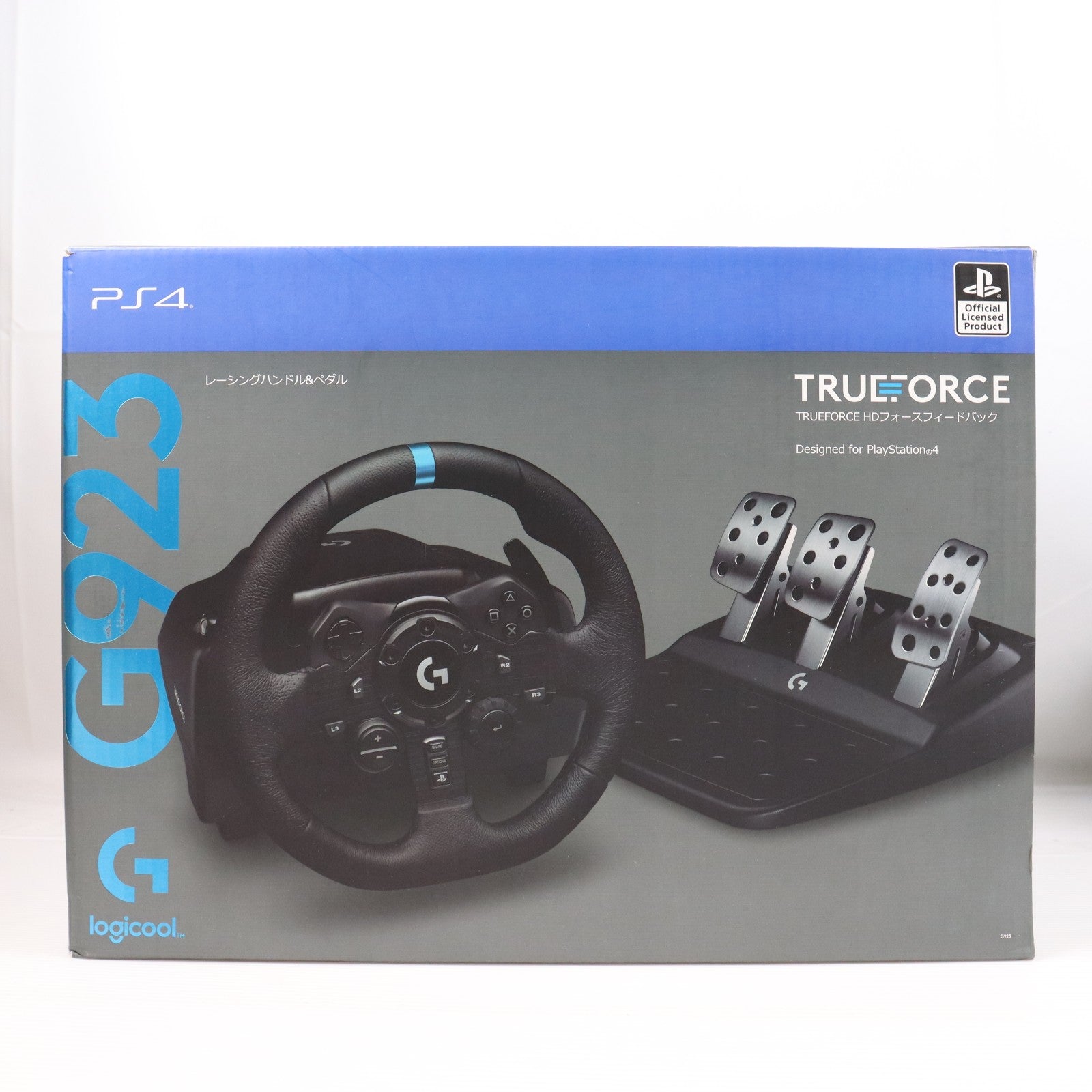 【中古即納】[ACC][PS4] G923 Racing Wheel & Pedal(G923 レーシングホイール&ペダル) Logicool(ロジクール)(G923)(20200917)