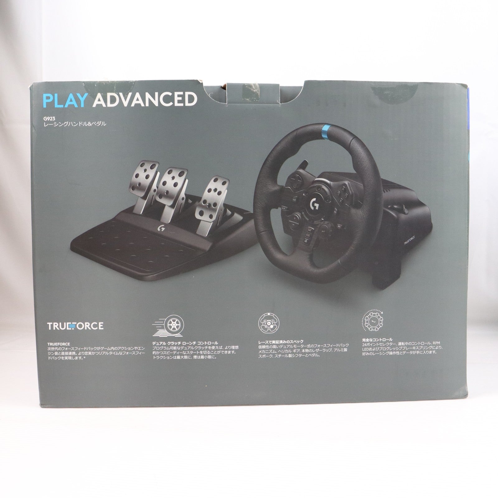 【中古即納】[ACC][PS4] G923 Racing Wheel & Pedal(G923 レーシングホイール&ペダル) Logicool(ロジクール)(G923)(20200917)