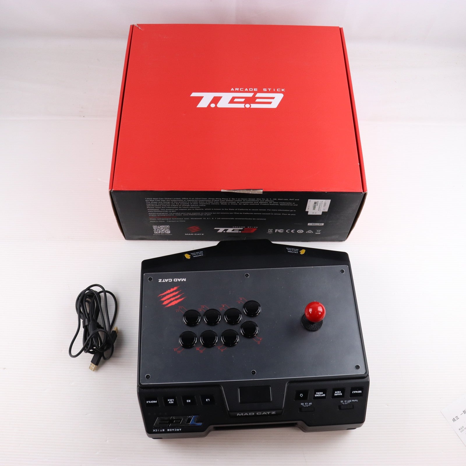 【中古即納】[ACC][PS5] MAD CATZ T.E.3(トーナメントエディション3) アーケードスティック Mad Catz(マッドキャッツ)(GAPCCAINBL001-0J)(20221231)