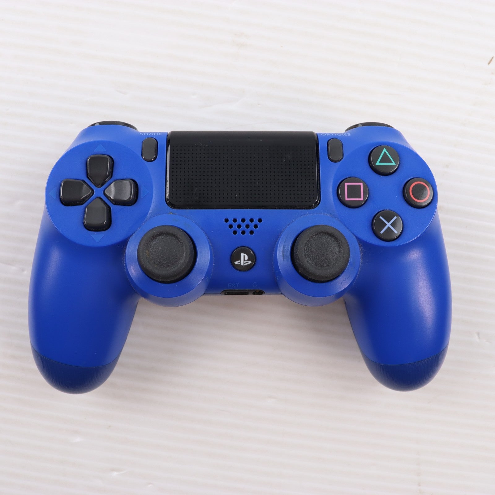 【中古即納】[ACC][PS4] ワイヤレスコントローラー DUALSHOCK4(デュアルショック4) ウェイブ・ブルー SIE(CUH-ZCT2J12)(20161110)