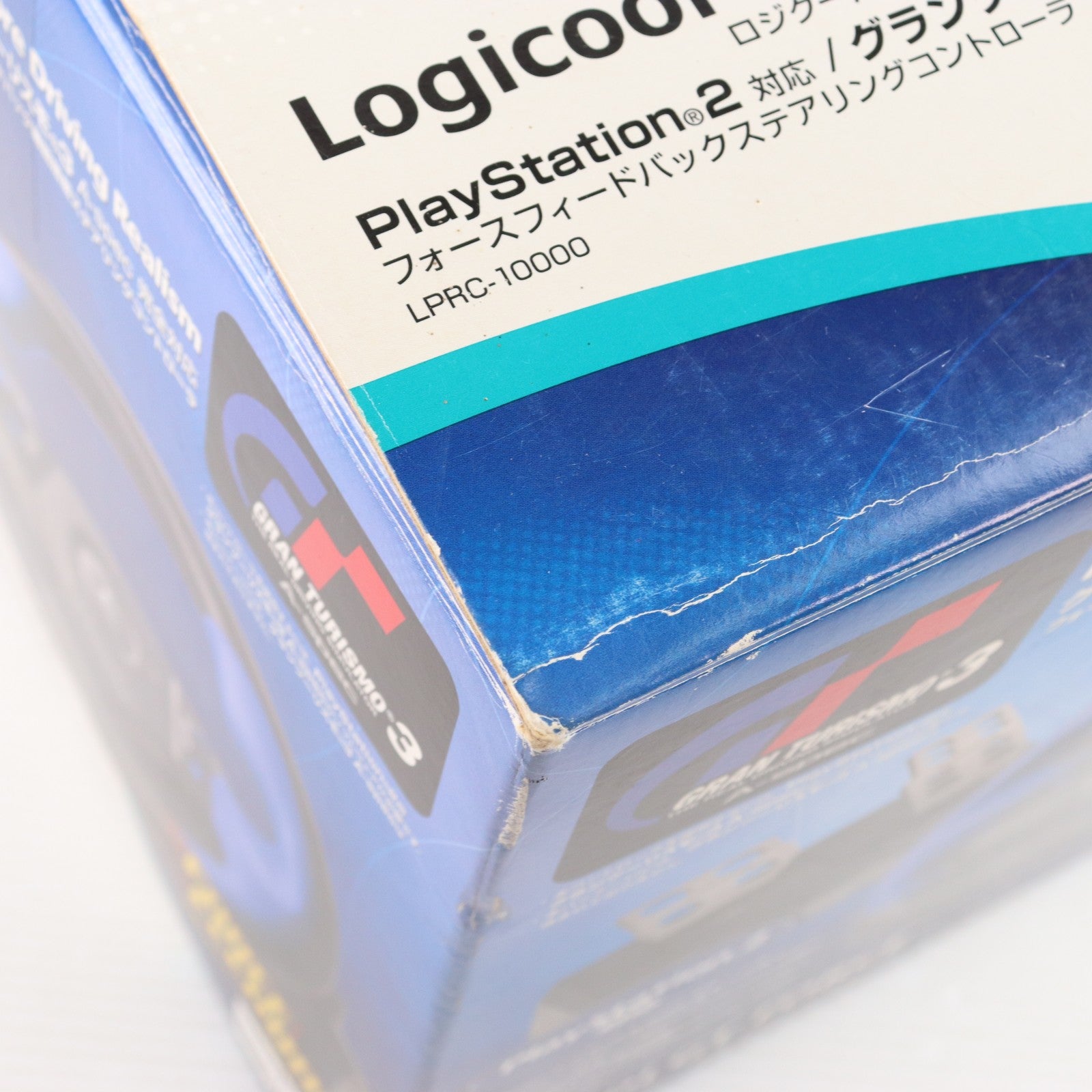 【中古即納】[ACC][PS2] GT FORCE(GTフォース) フォースフィードバックステアリングコントローラ Logicool(ロジクール)(LPRC-10000)(20010428)