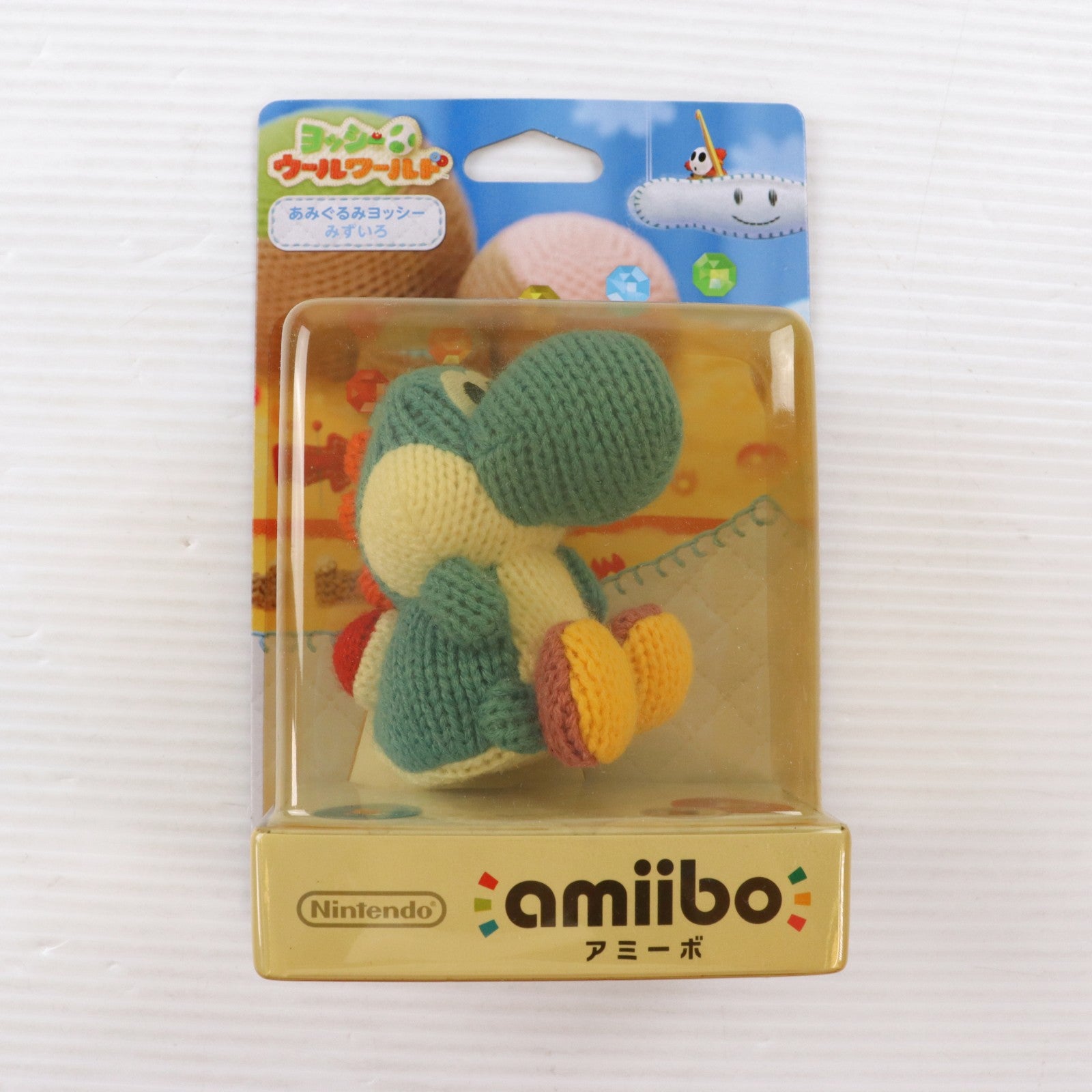 【中古即納】[ACC][Switch] amiibo(アミーボ) あみぐるみヨッシー みずいろ(ヨッシー ウールワールドシリーズ) 任天堂(NVL-C-YAAC)(20150716)