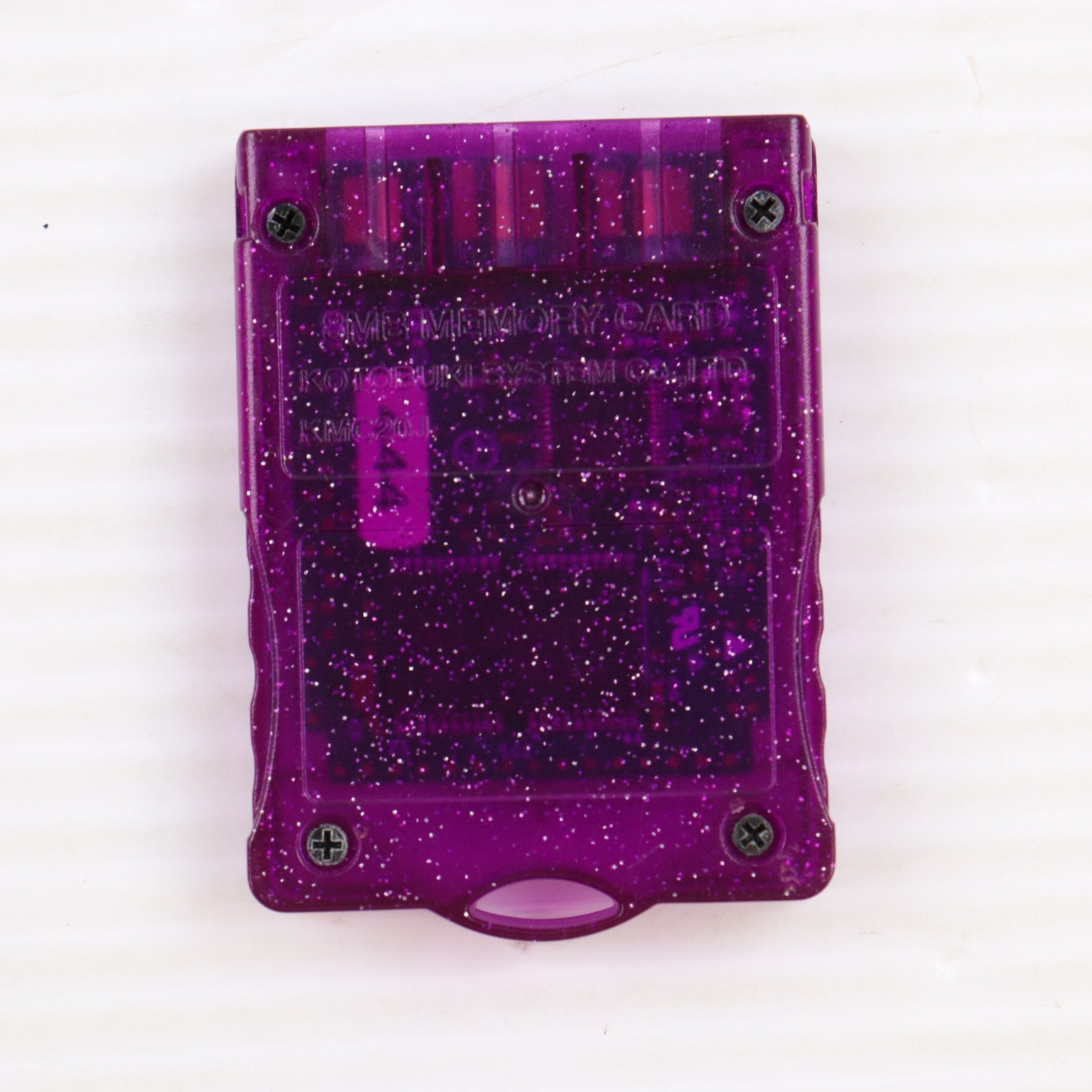【中古即納】[ACC][PS2] PlayStation2専用(プレイステーション2専用) メモリーカード 8MB スパークリングパープル ケムコ(KMC20J(SP))(20040520)