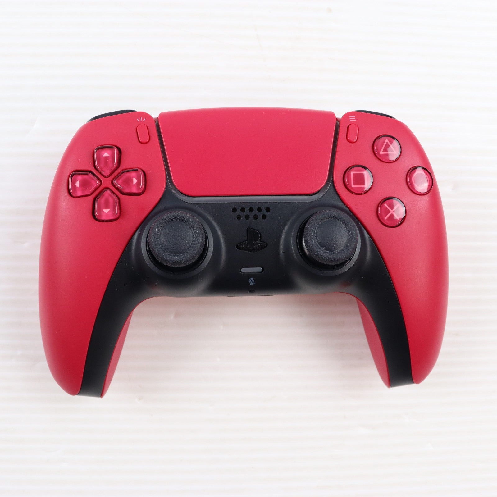 【中古即納】[ACC][PS5] DualSense(デュアルセンス) ワイヤレスコントローラー コズミックレッド SIE(CFI-ZCT1J02)(20210610)