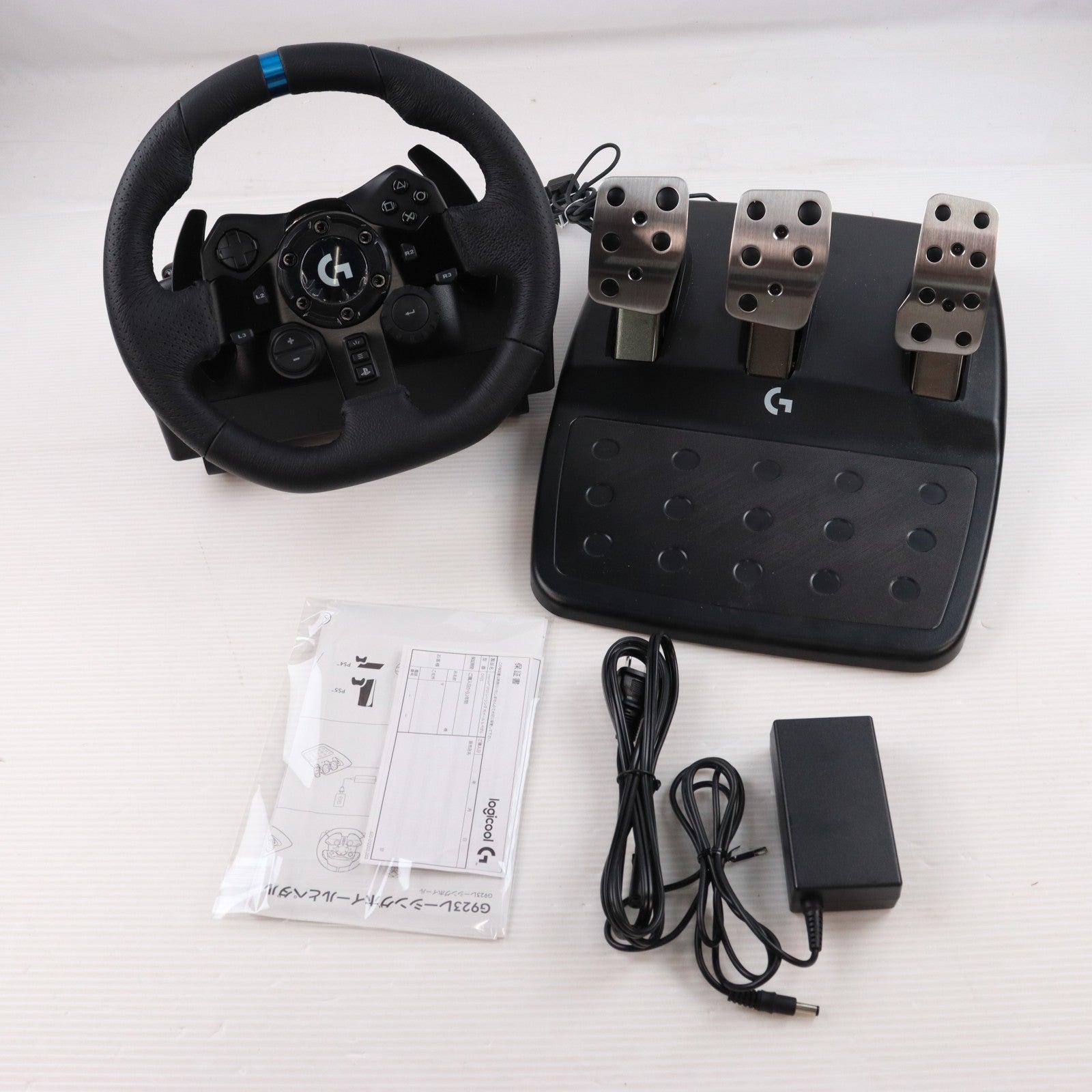 【中古即納】[ACC][PS4] G923 Racing Wheel & Pedal(G923 レーシングホイール&ペダル) Logicool(ロジクール)(G923)(20200917)