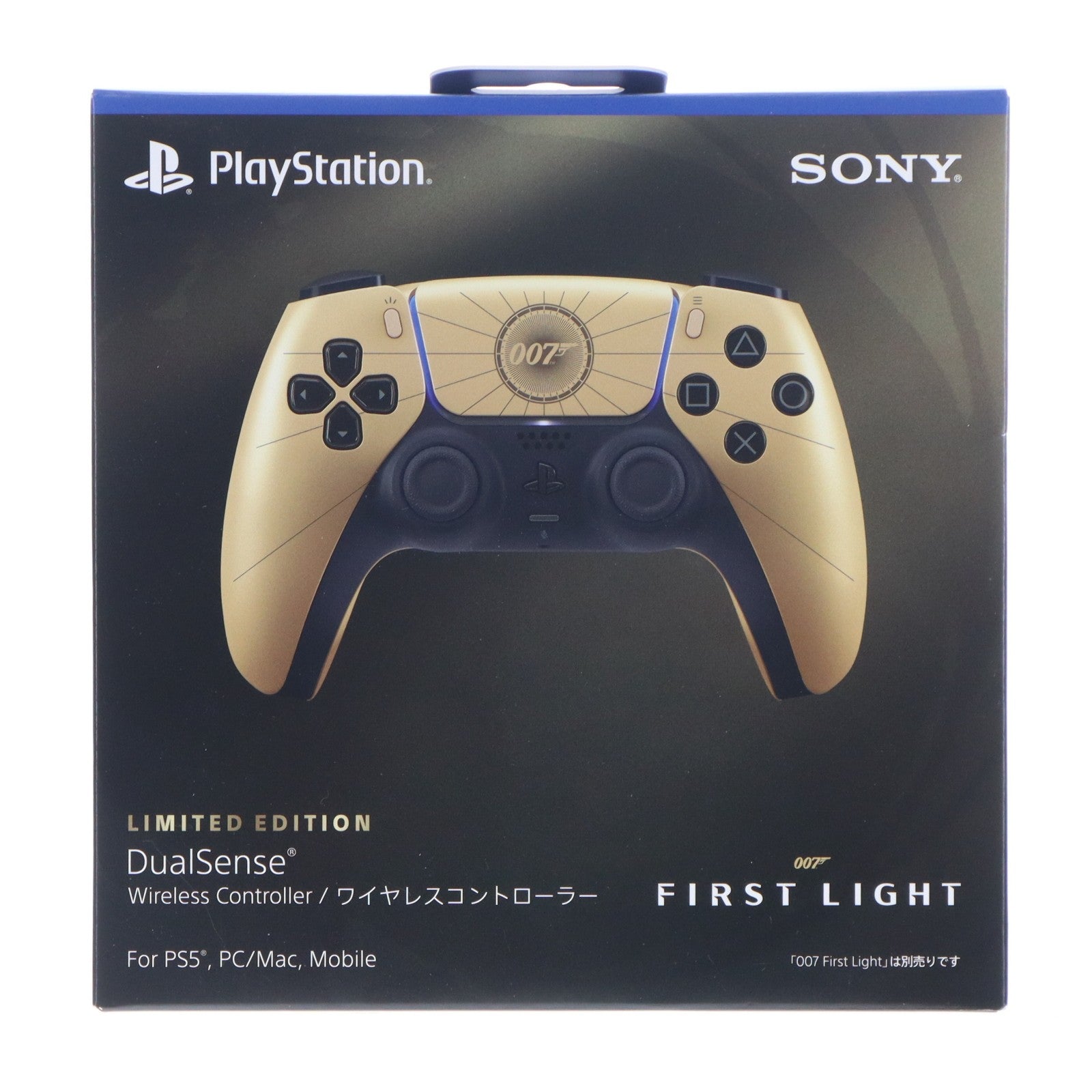 【中古即納】[ACC][PS5] DualSense(デュアルセンス) ワイヤレスコントローラー 007 First Light(007 ファースト・ライト) リミテッドエディション SIE(CFI-ZCT2JZF)(20260527)