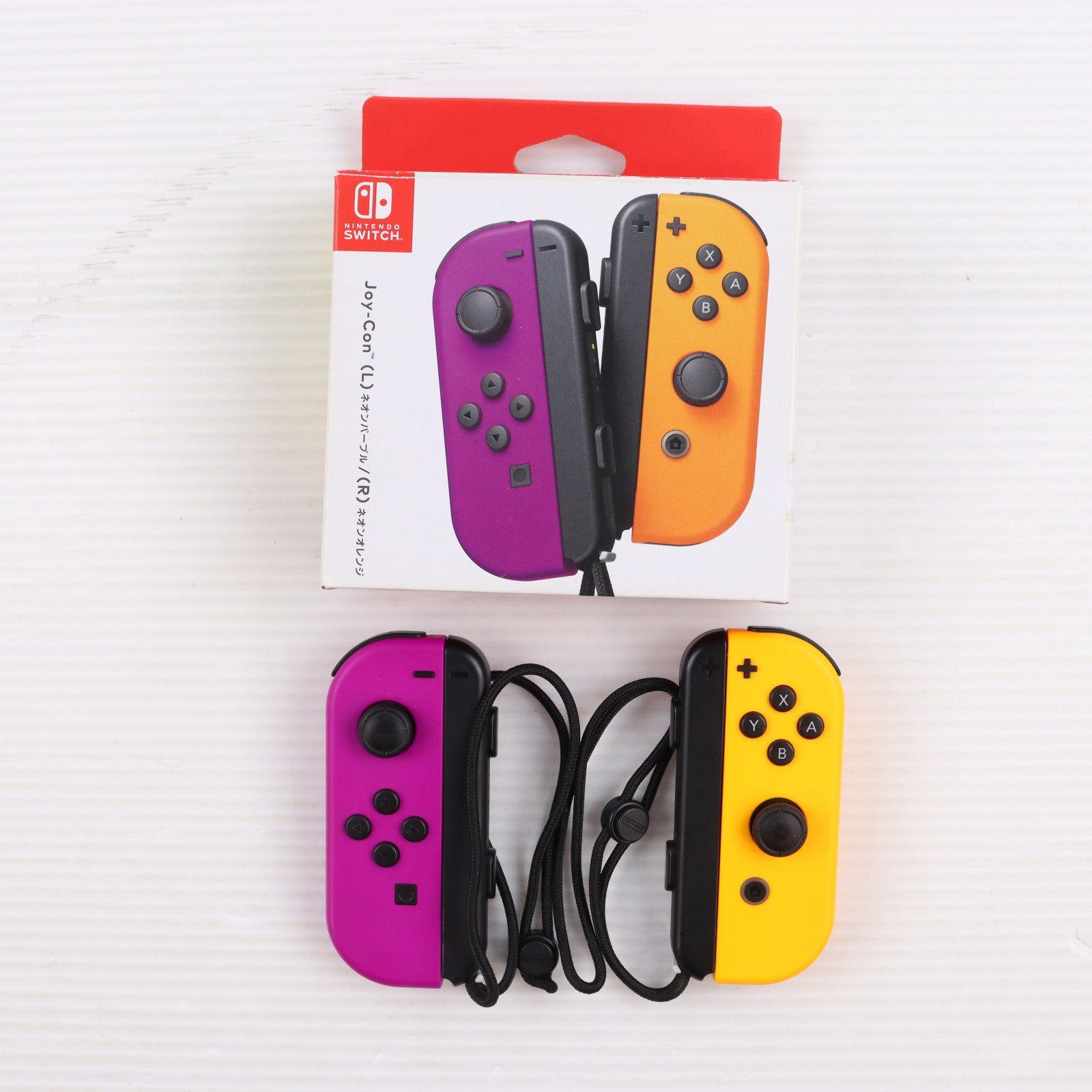 【中古即納】[ACC][Switch] Joy-Con(L) ネオンパープル/(R) ネオンオレンジ(ジョイコンL ネオンパープル/R ネオンオレンジ) 任天堂(HAC-A-JAQAA)(20191004)