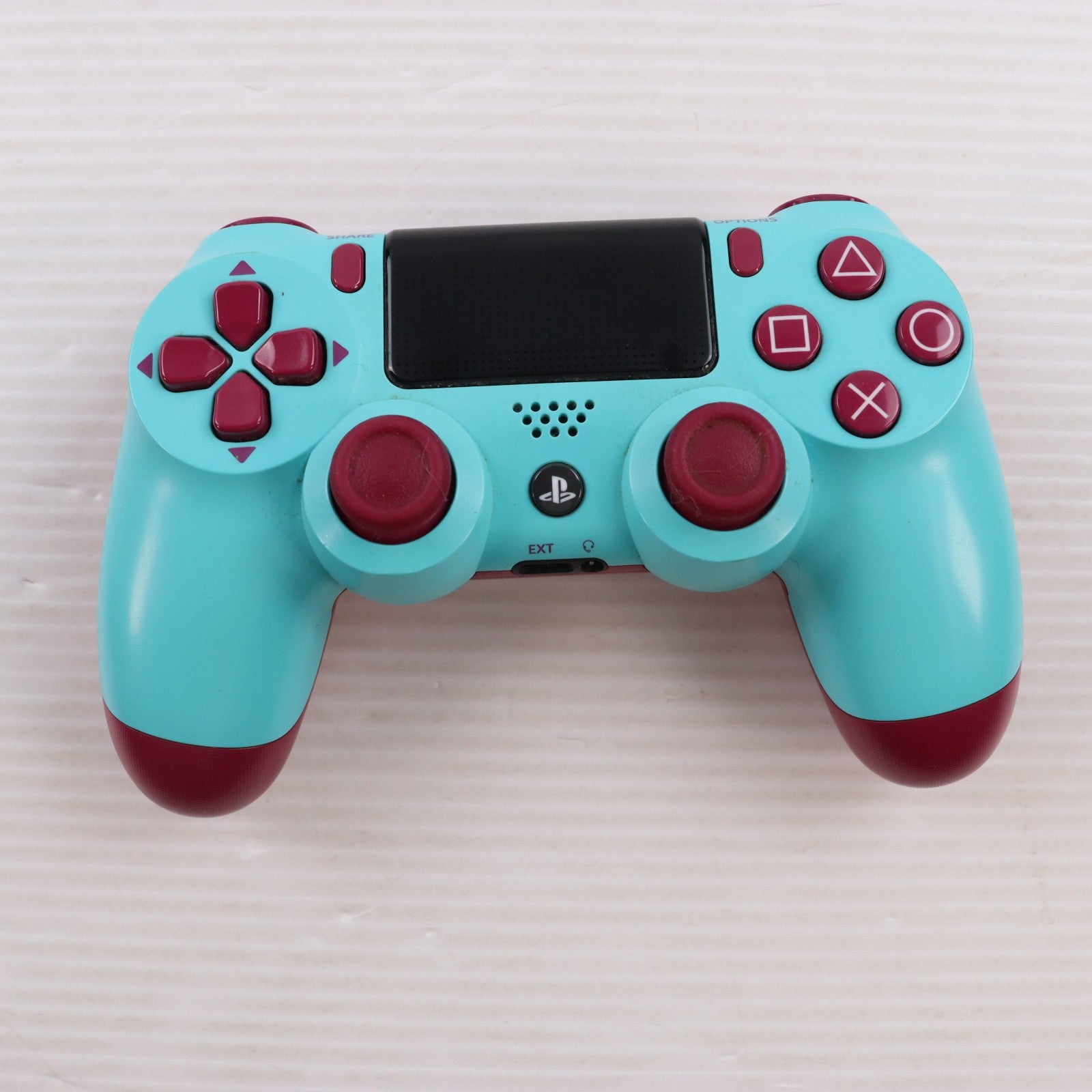 【中古即納】[ACC][PS4] ゲオ限定 ワイヤレスコントローラー DUALSHOCK4(デュアルショック4) ベリー・ブルー SIE(CUH-ZCT2J23)(20181121)