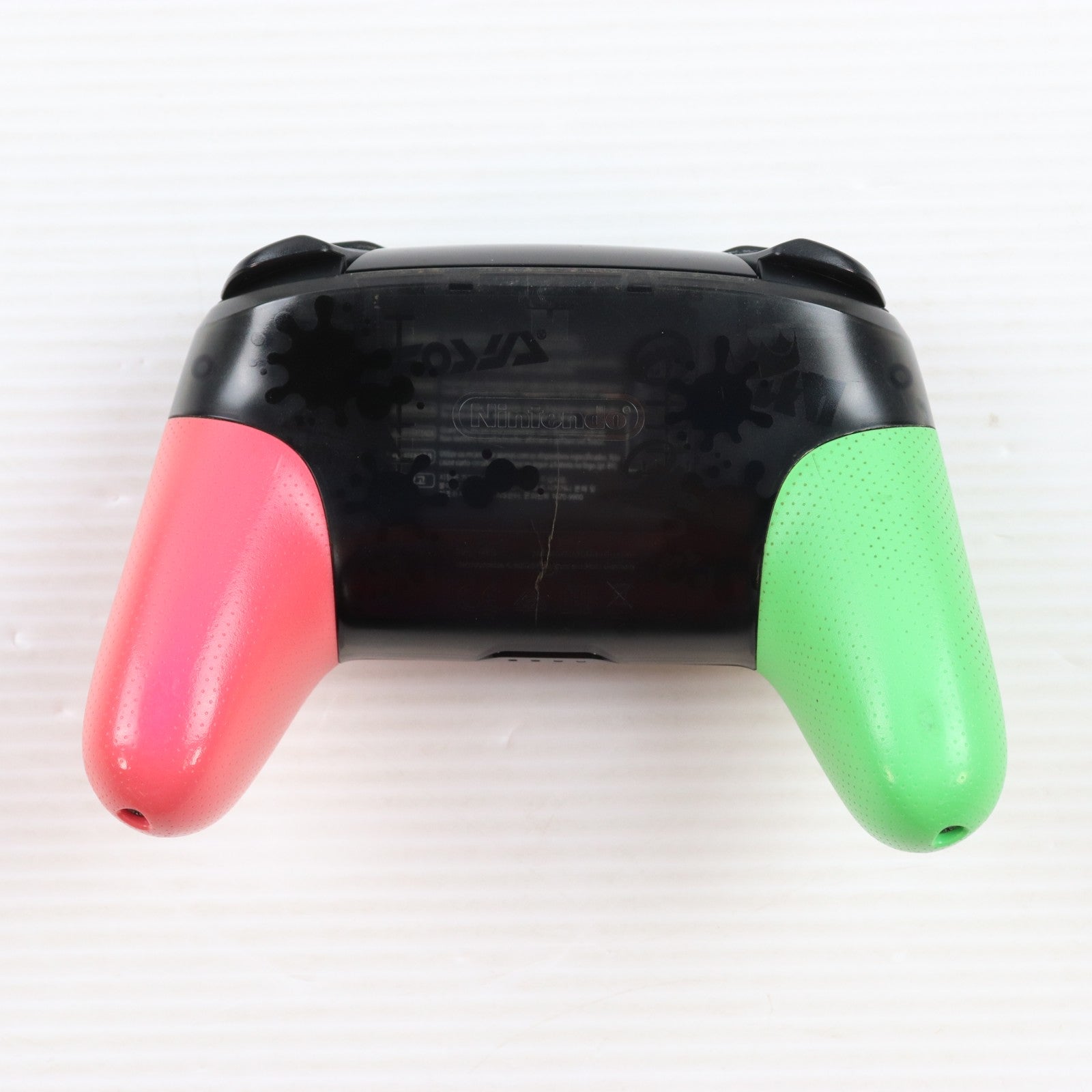 【中古即納】[ACC][Switch] (USB充電ケーブル無し) Nintendo Switch Proコントローラー(ニンテンドースイッチ プロコントローラー) スプラトゥーン2エディション 任天堂(HAC-A-FSSKB)(20170721)