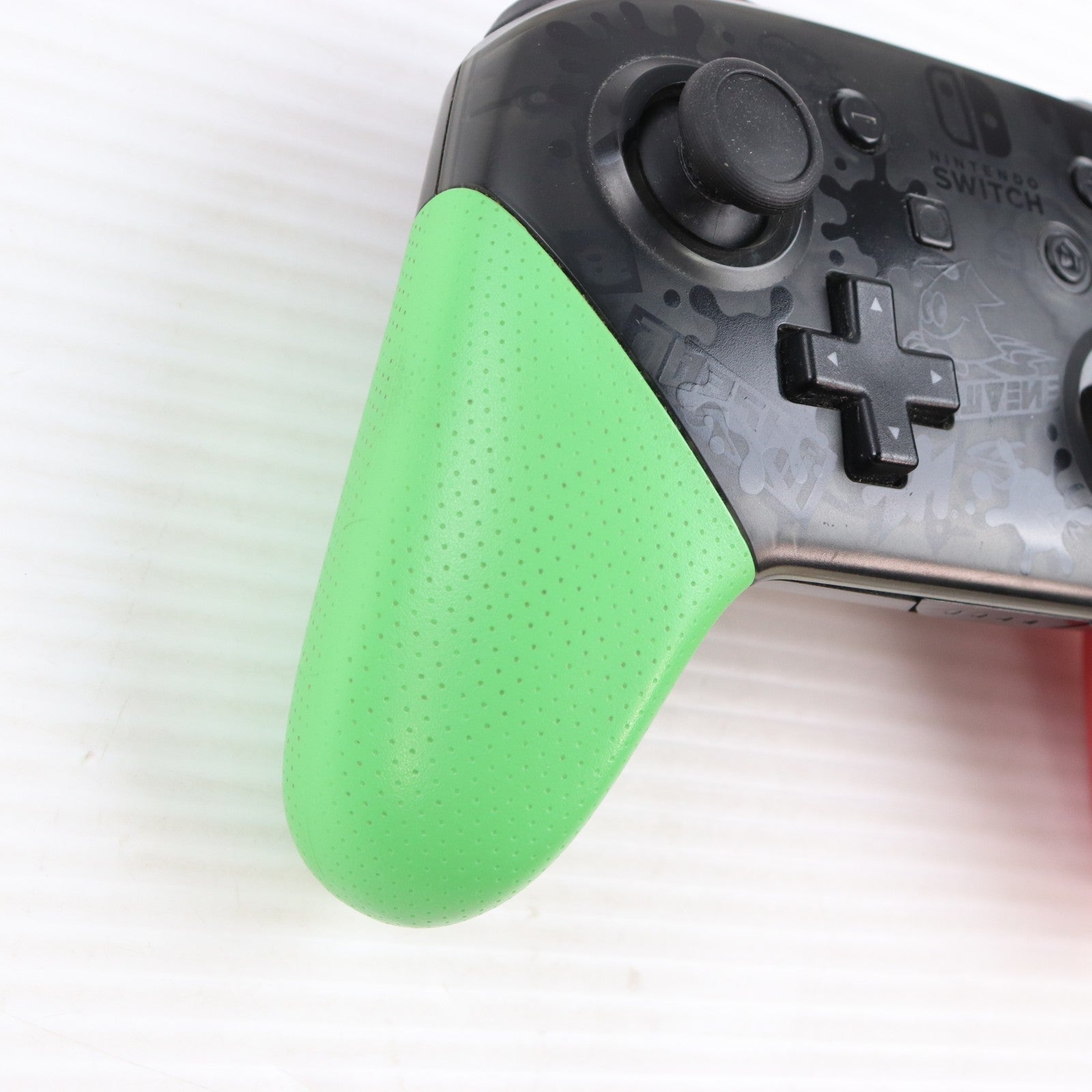 【中古即納】[ACC][Switch] (USB充電ケーブル無し) Nintendo Switch Proコントローラー(ニンテンドースイッチ プロコントローラー) スプラトゥーン2エディション 任天堂(HAC-A-FSSKB)(20170721)