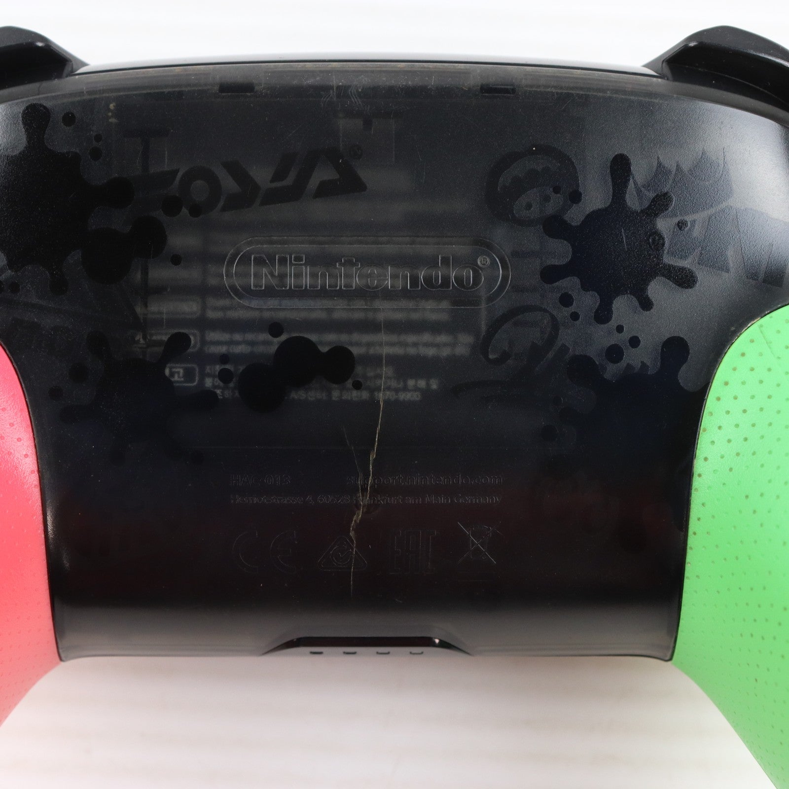 【中古即納】[ACC][Switch] (USB充電ケーブル無し) Nintendo Switch Proコントローラー(ニンテンドースイッチ プロコントローラー) スプラトゥーン2エディション 任天堂(HAC-A-FSSKB)(20170721)