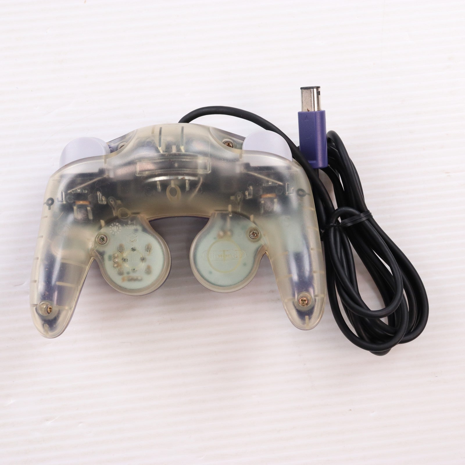 【中古即納】[ACC][GC] ニンテンドー ゲームキューブ コントローラ バイオレット&クリア 任天堂(DOL-003)(20011121)