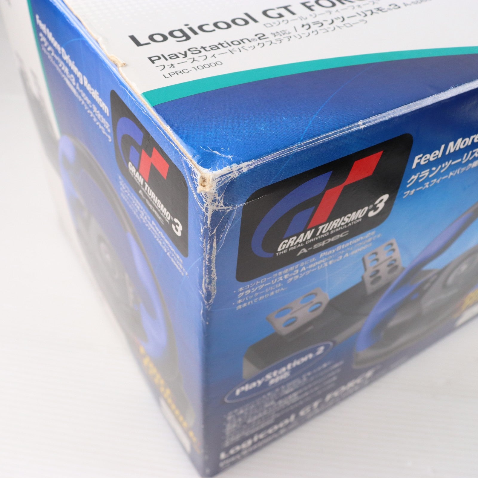 【中古即納】[ACC][PS2] GT FORCE(GTフォース) フォースフィードバックステアリングコントローラ Logicool(ロジクール)(LPRC-10000)(20010428)